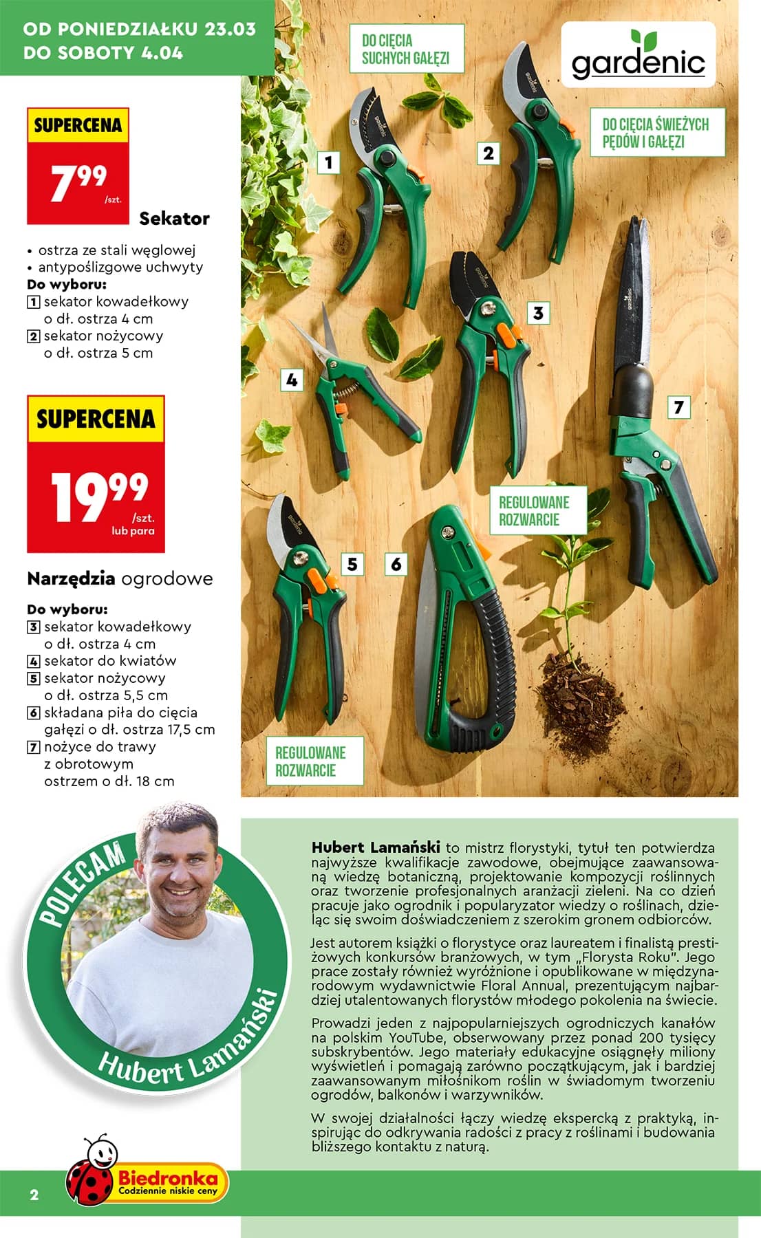 Biedronka - Ogród od 23.03 2 puslapis