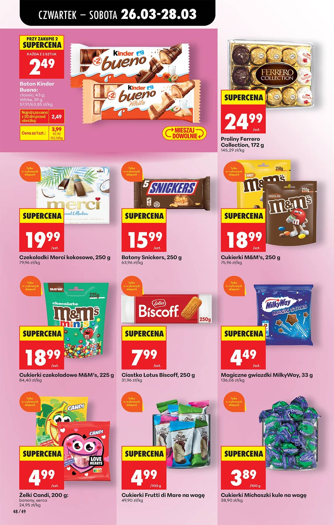 Biedronka - Codziennie niskie ceny P - oferta od 26.03 62 puslapis