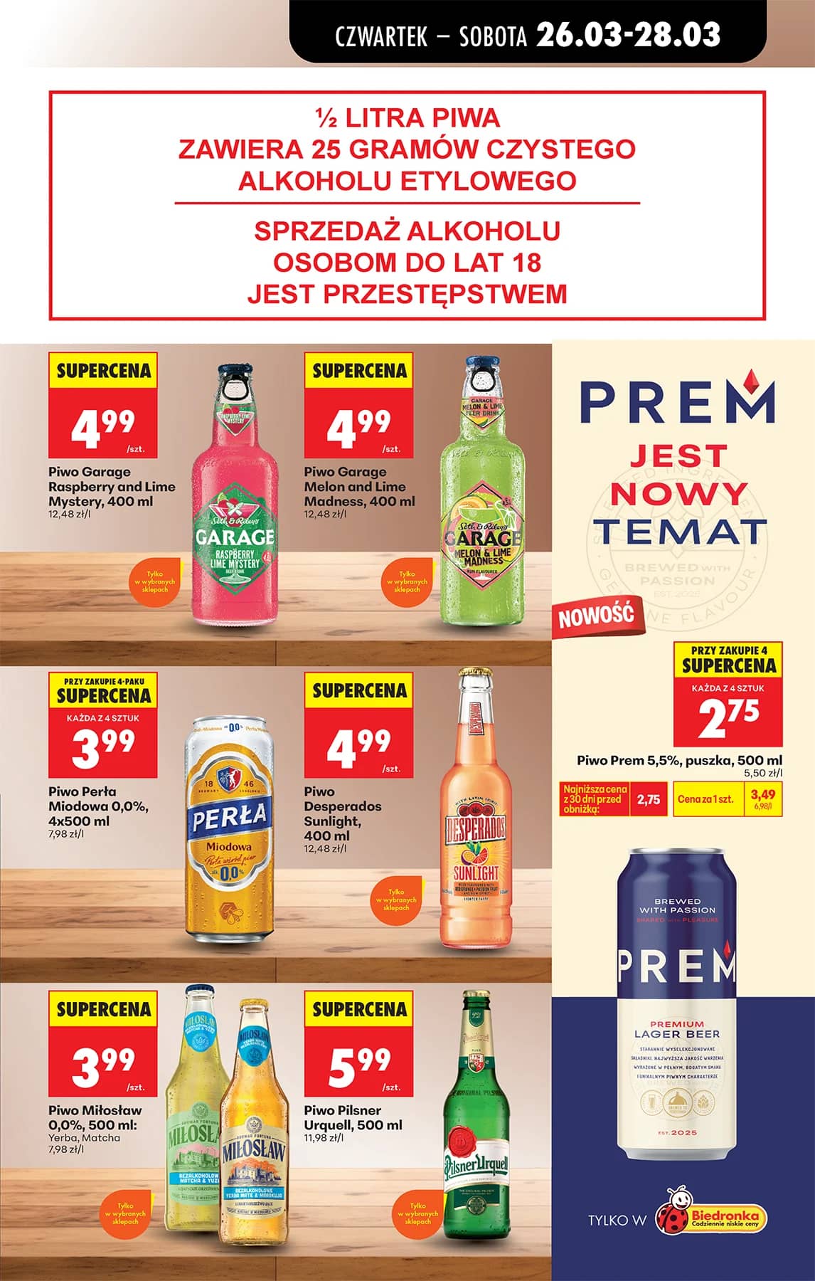 Biedronka - Codziennie niskie ceny P - oferta od 26.03 71 puslapis