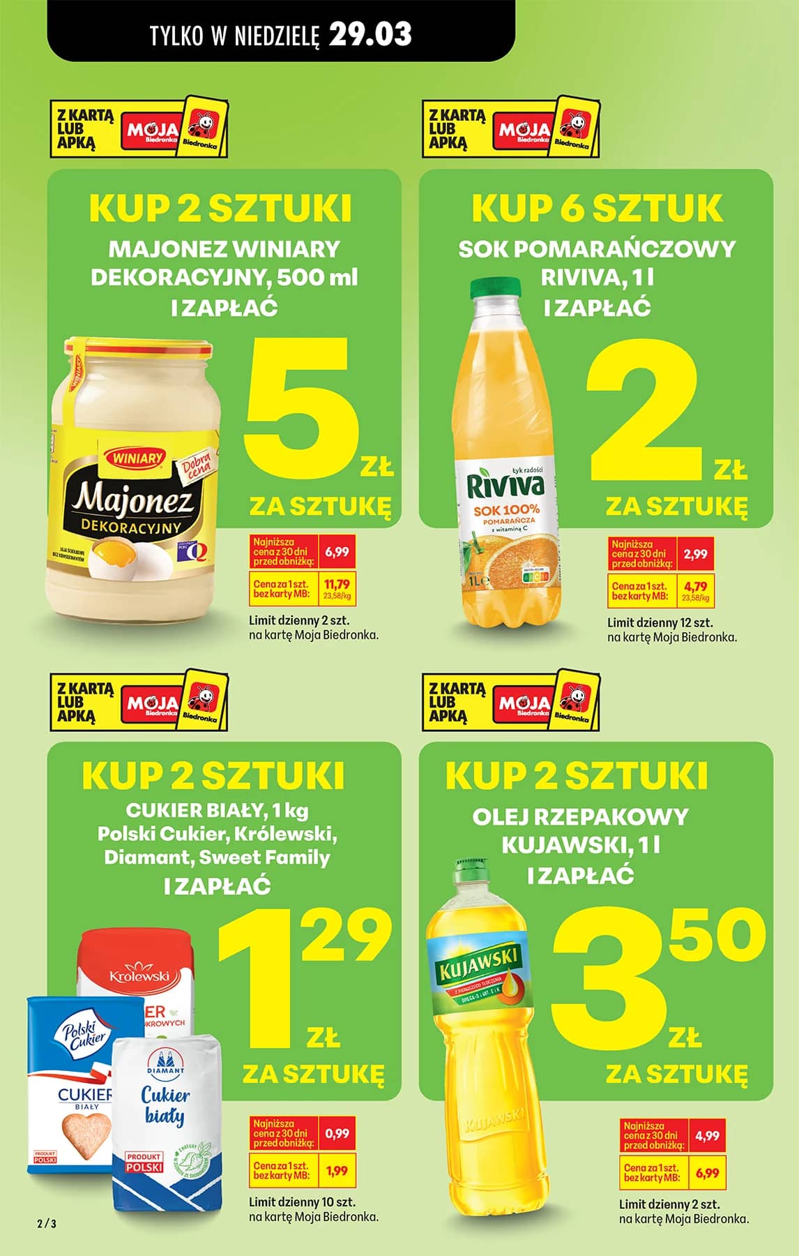 Biedronka - Codziennie niskie ceny P - oferta od 29.03 6 puslapis