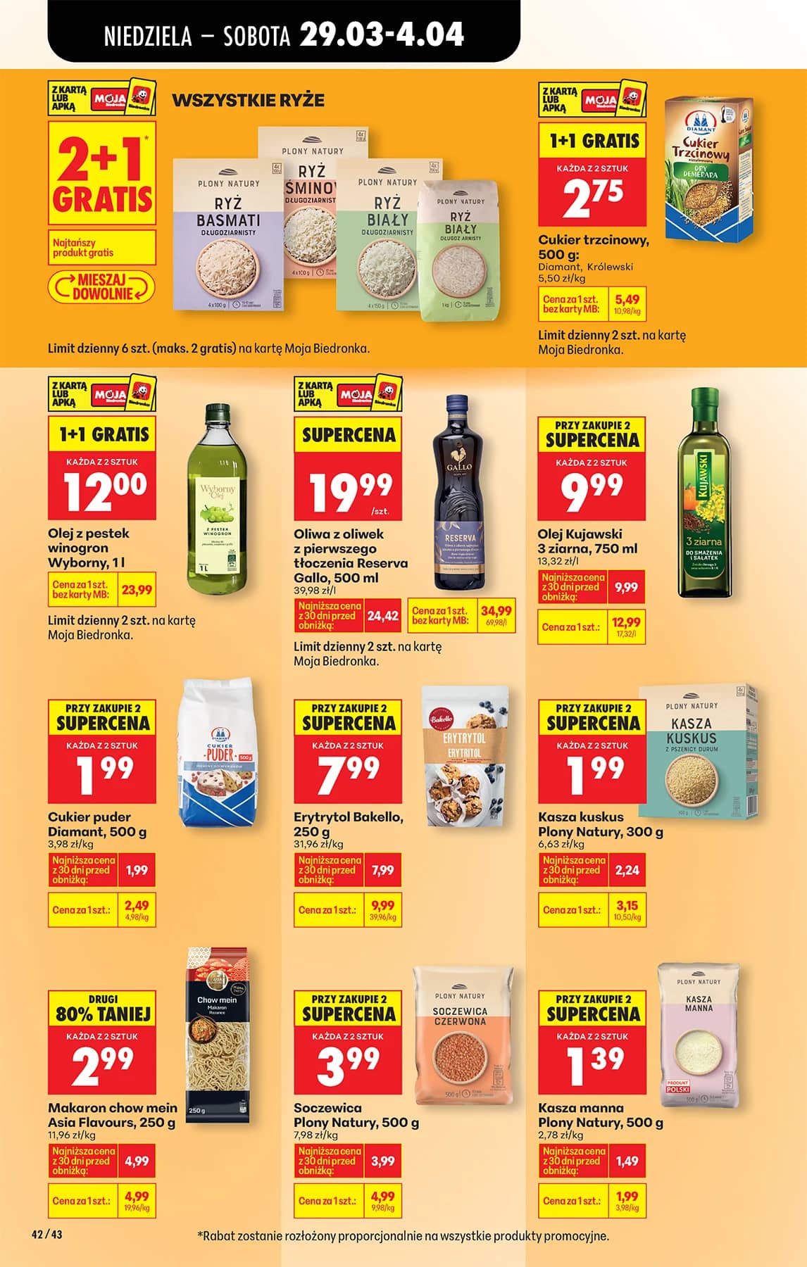 Biedronka - Codziennie niskie ceny P - oferta od 29.03 62 puslapis