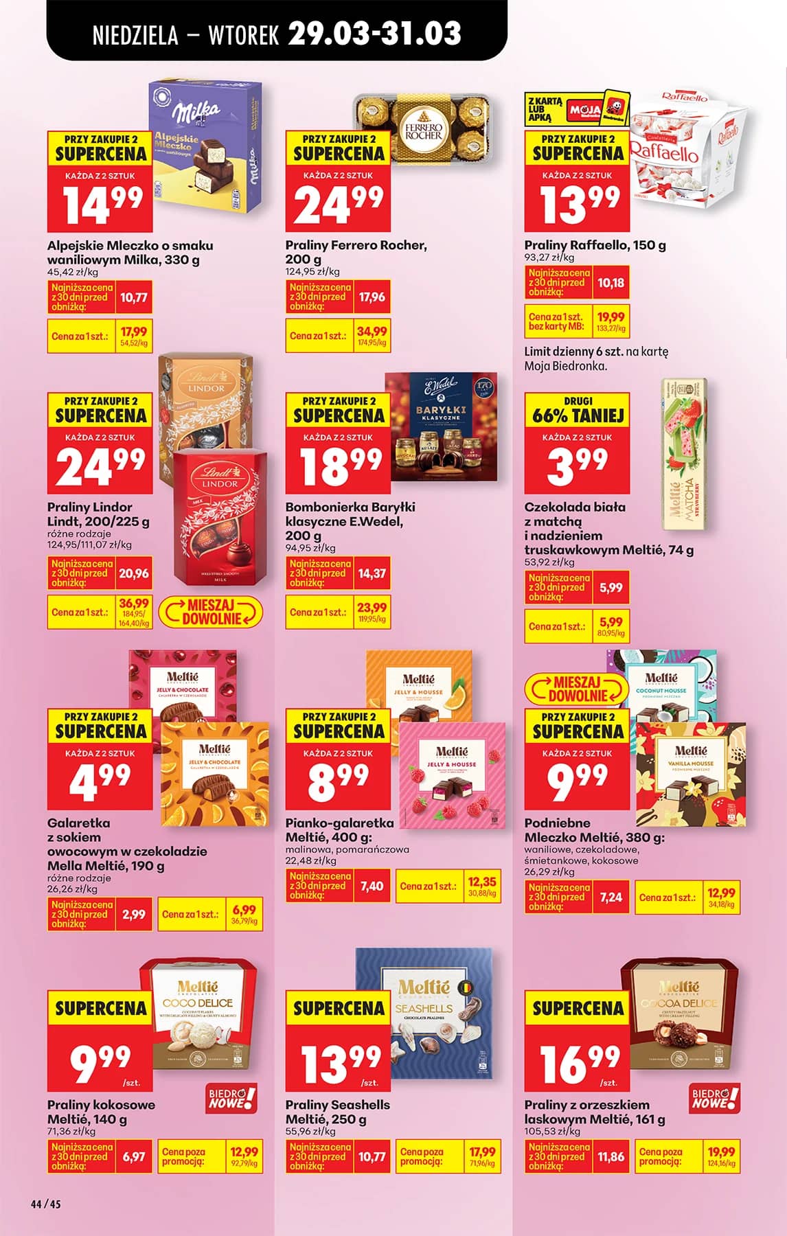 Biedronka - Codziennie niskie ceny P - oferta od 29.03 64 puslapis