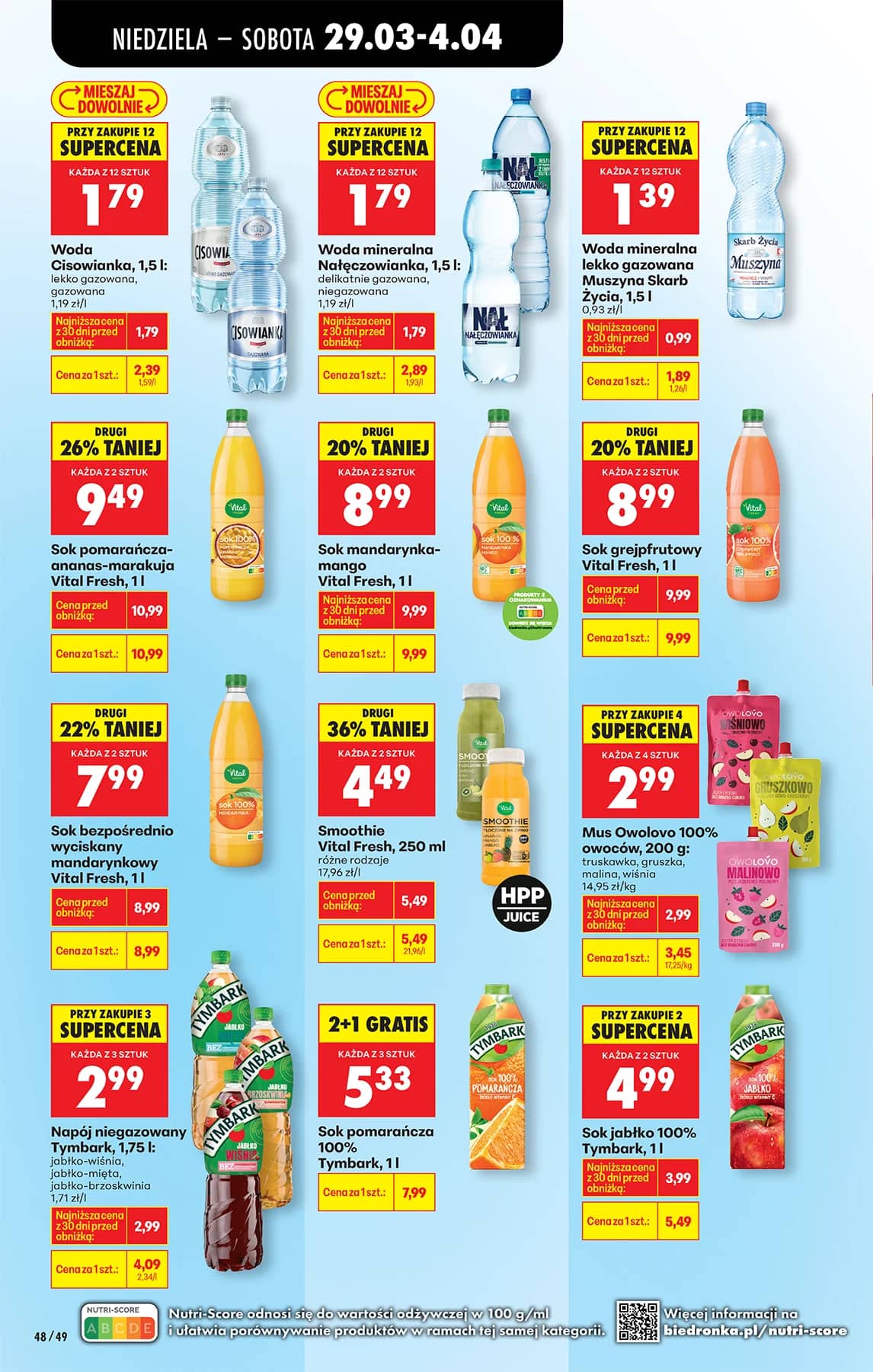 Biedronka - Codziennie niskie ceny P - oferta od 29.03 70 puslapis