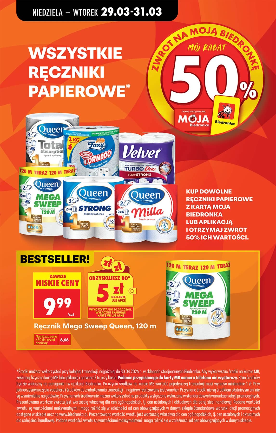 Biedronka - Codziennie niskie ceny P - oferta od 29.03 94 puslapis