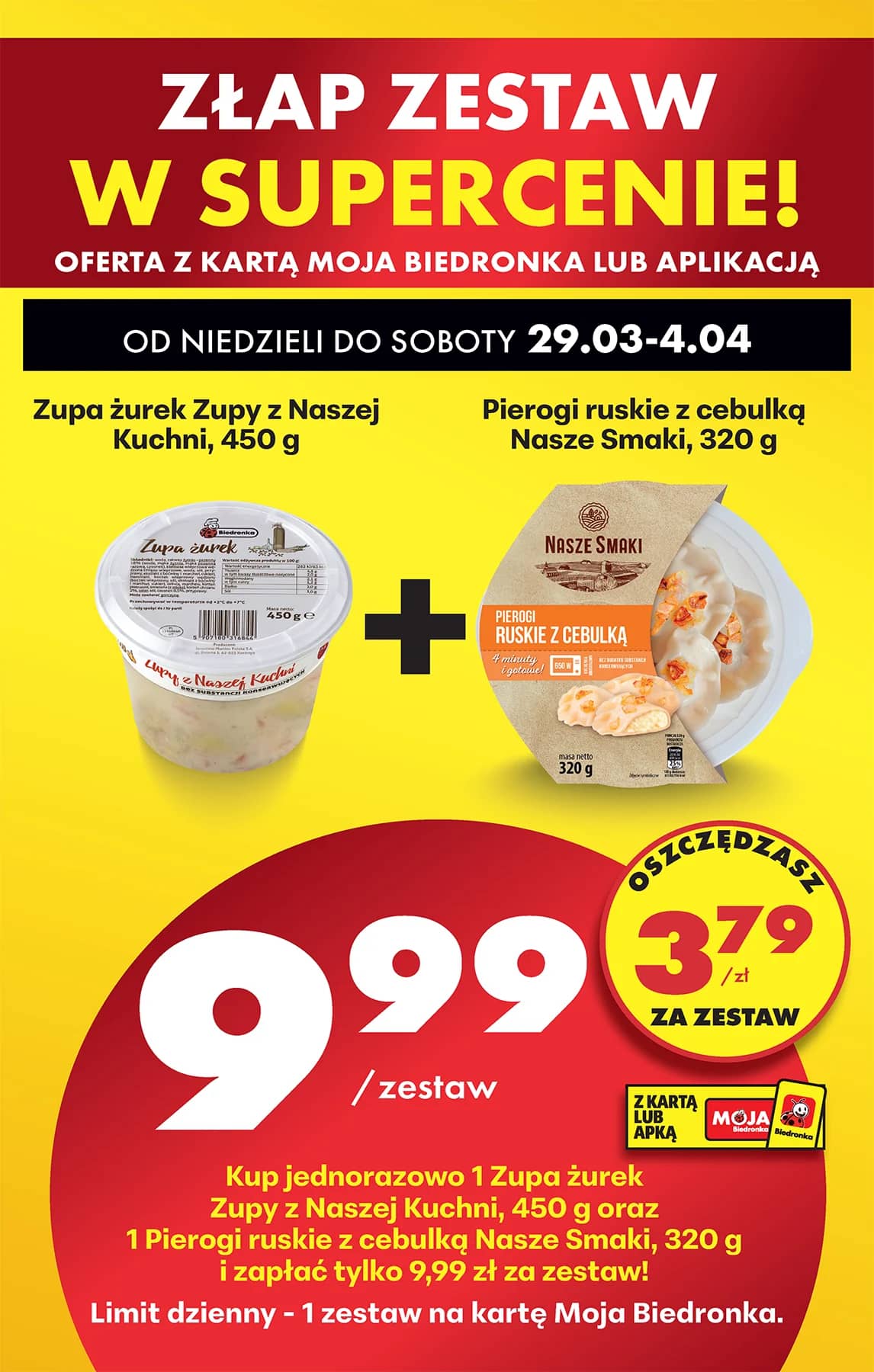 Biedronka - Codziennie niskie ceny P - oferta od 29.03 95 puslapis