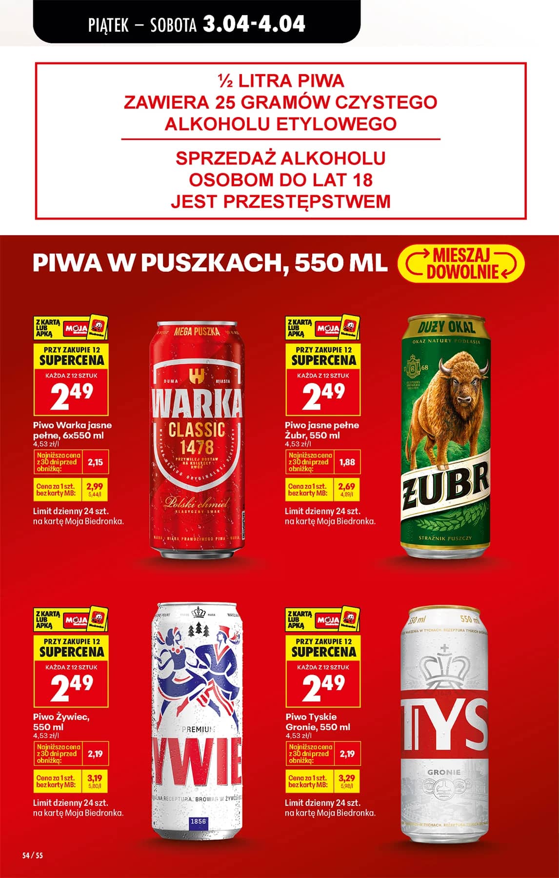 Biedronka - Codziennie niskie ceny P - oferta od 01.04 66 puslapis