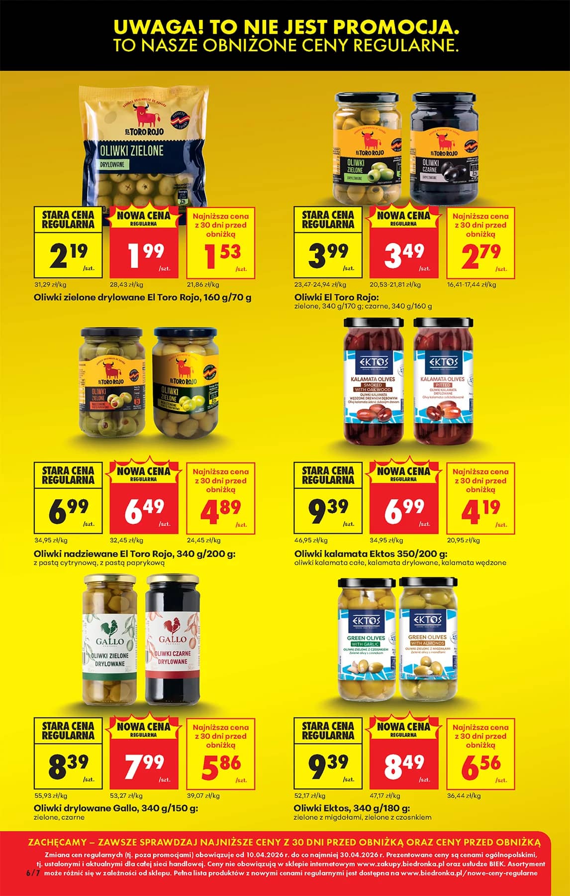 Biedronka - Biedronki niskie ceny P oferta od 13.04 10 puslapis