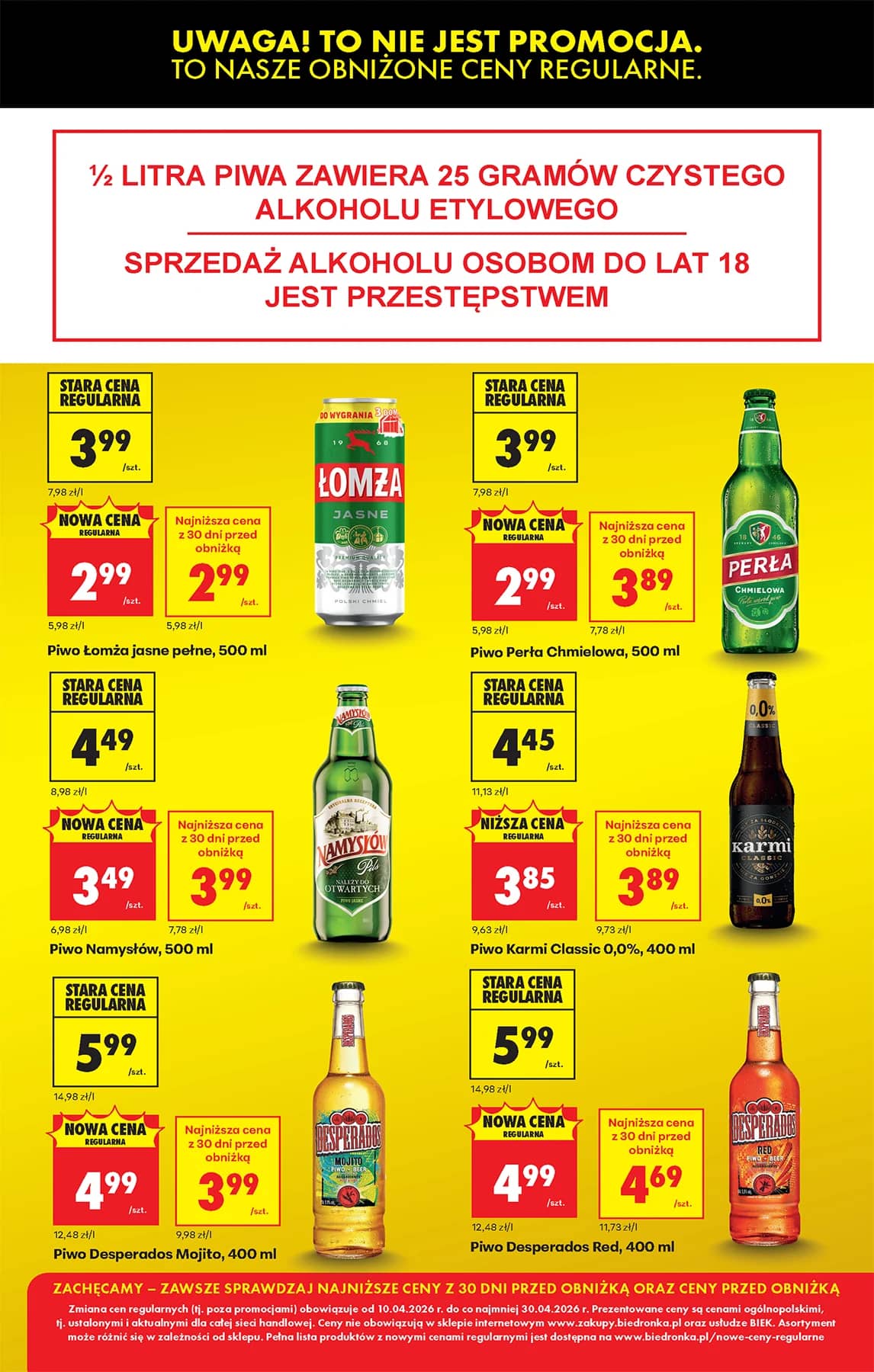 Biedronka - Biedronki niskie ceny P oferta od 13.04 11 puslapis