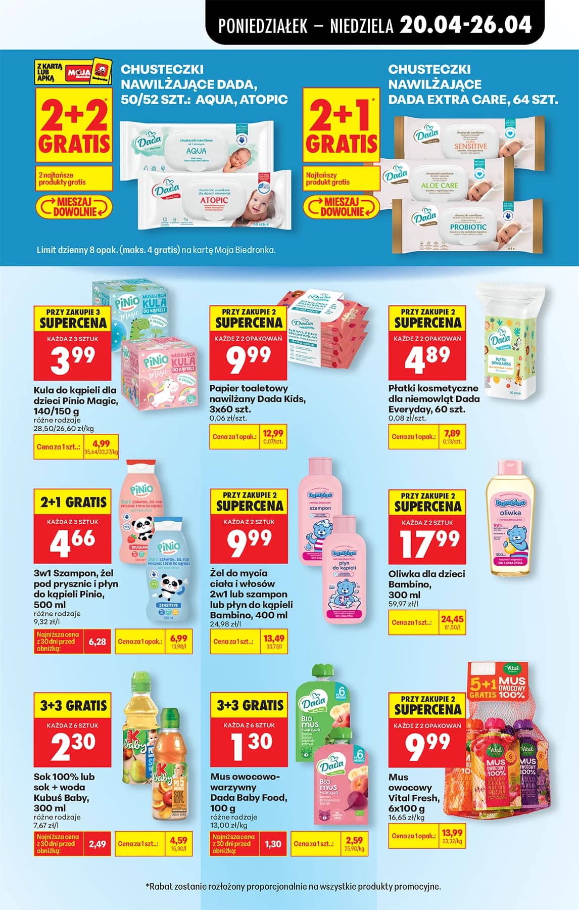 Biedronka - Codziennie niskie ceny P - oferta od 20.04 103 puslapis