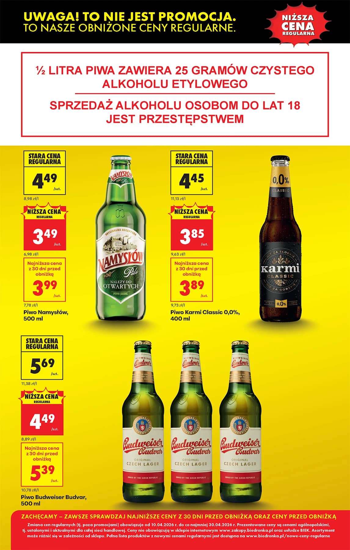 Biedronka - Codziennie niskie ceny P - oferta od 20.04 23 puslapis