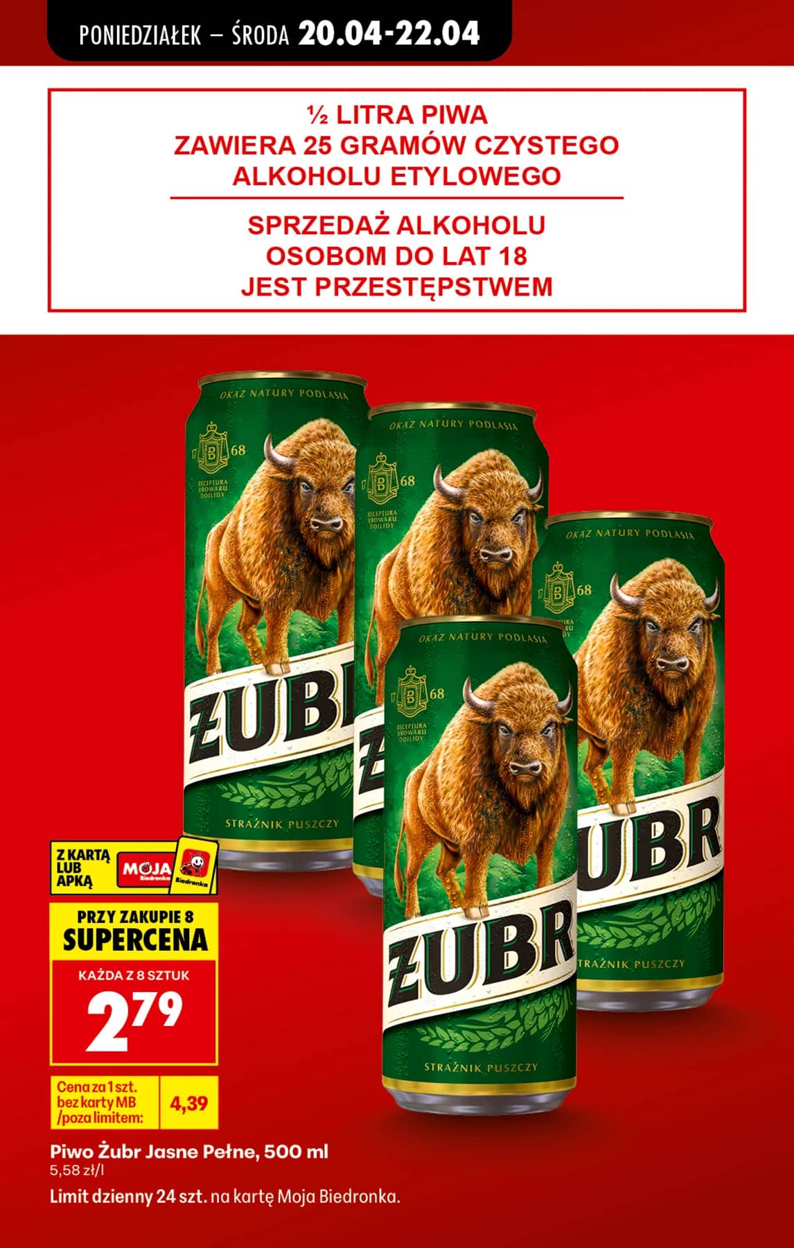 Biedronka - Codziennie niskie ceny P - oferta od 20.04 25 puslapis