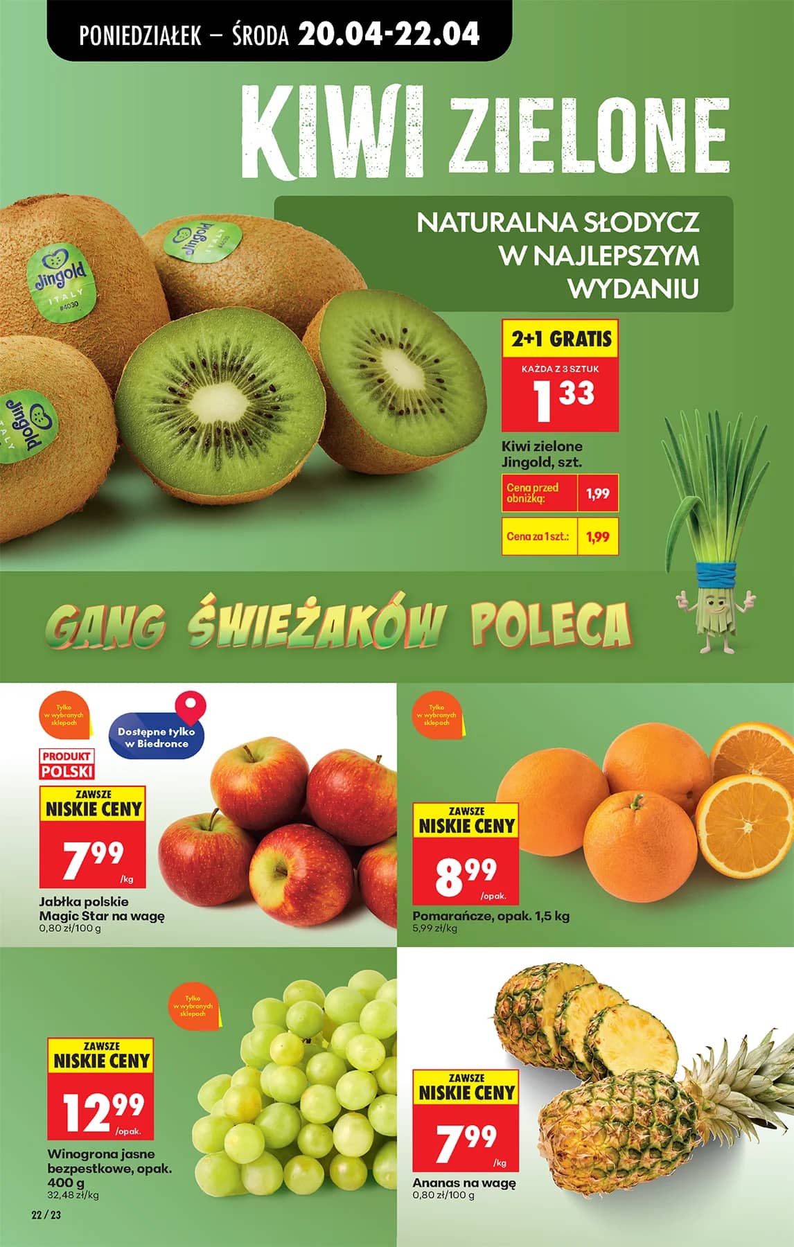 Biedronka - Codziennie niskie ceny P - oferta od 20.04 50 puslapis