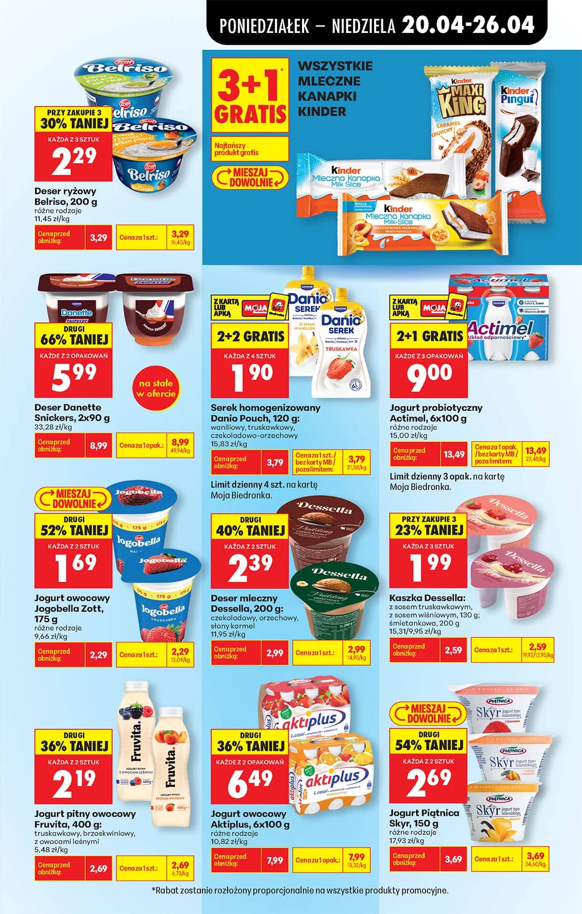 Biedronka - Codziennie niskie ceny P - oferta od 20.04 69 puslapis