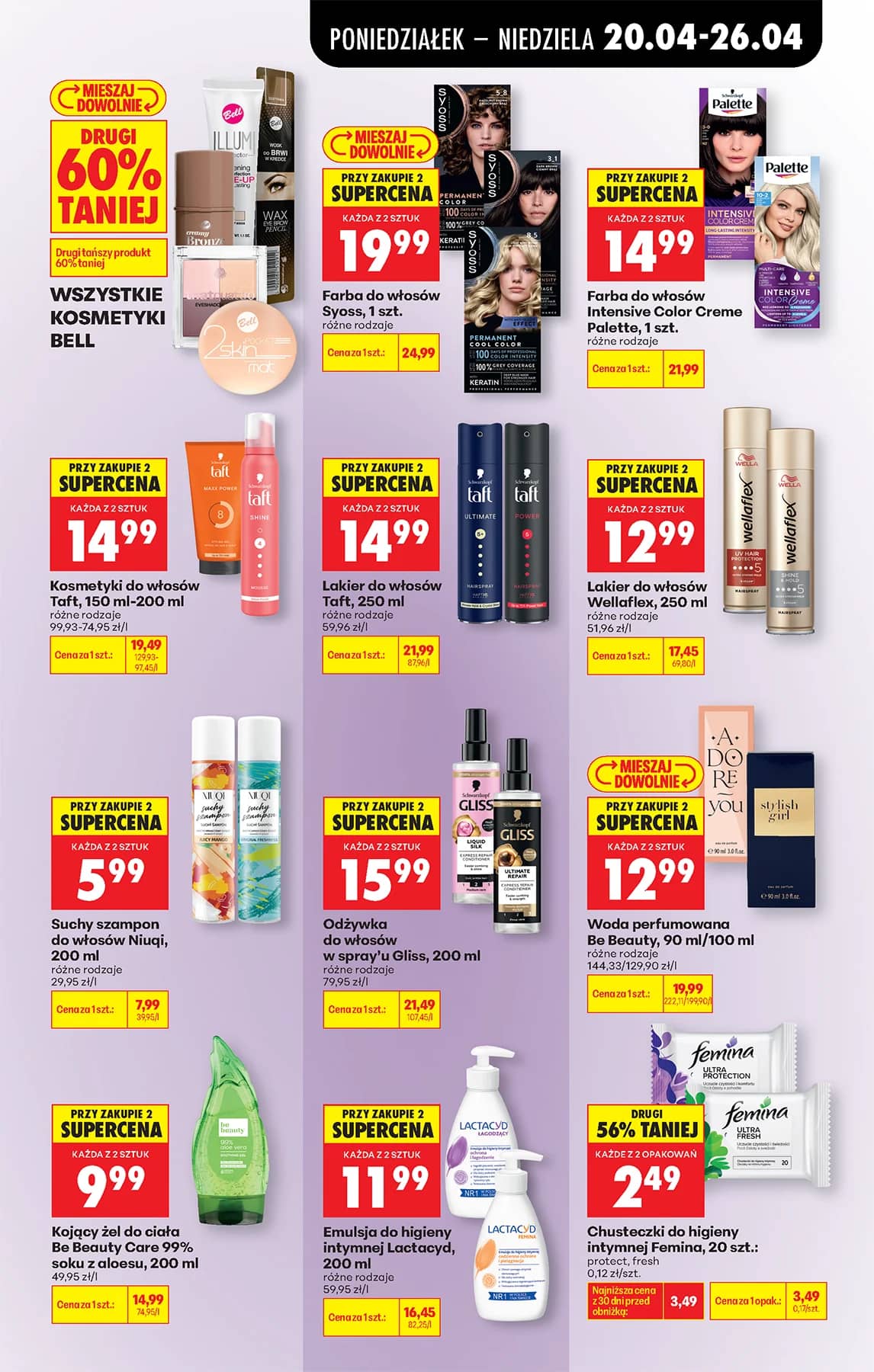 Biedronka - Codziennie niskie ceny P - oferta od 20.04 99 puslapis
