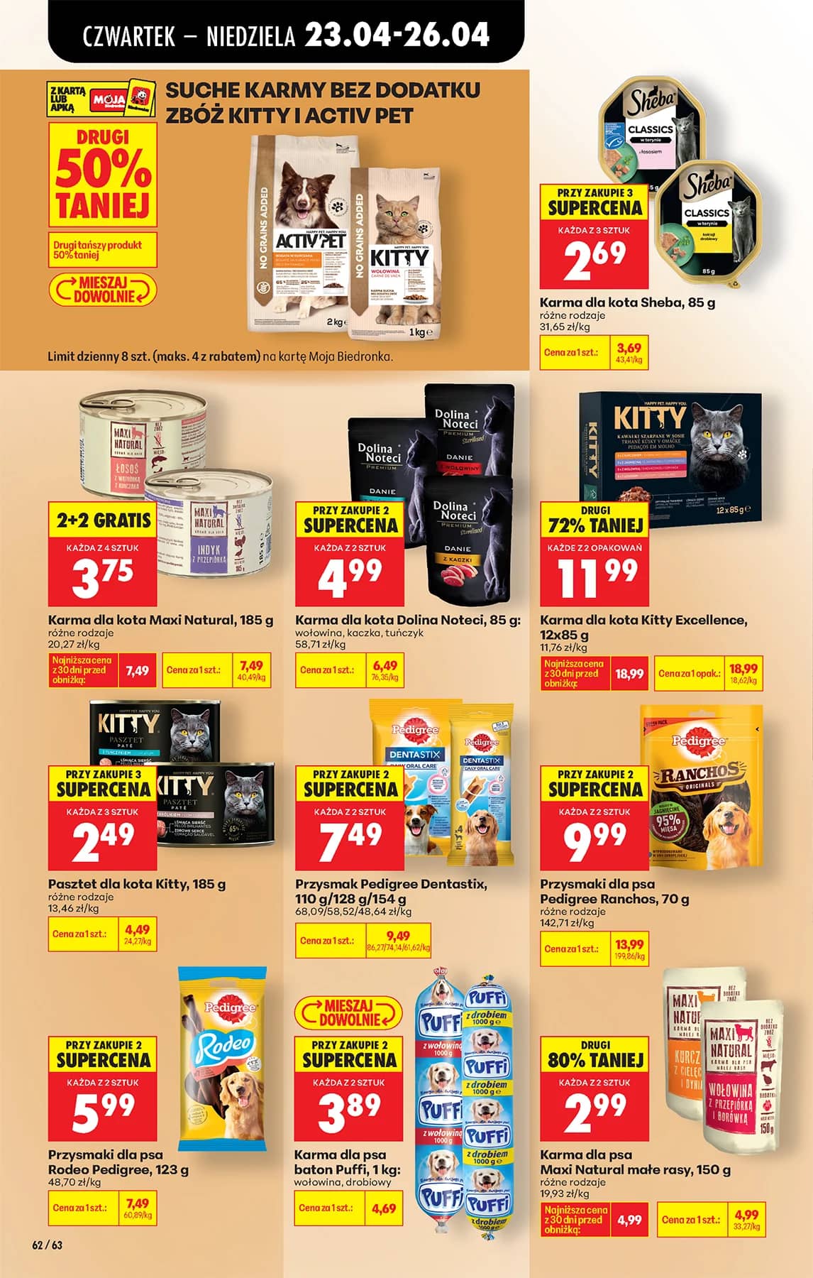 Biedronka - Codziennie niskie ceny P - oferta od 23.04 94 puslapis