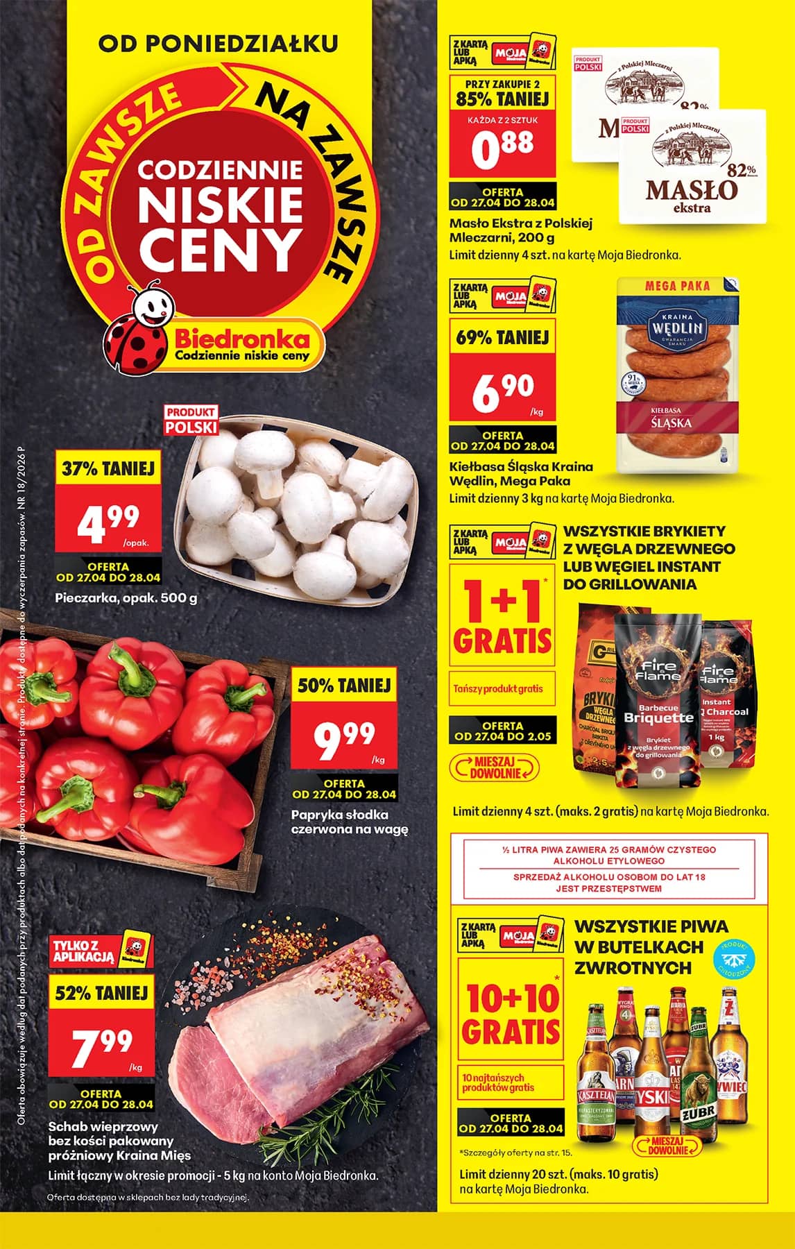 Biedronka - Biedronki niskie ceny P oferta od 27.04 1 puslapis
