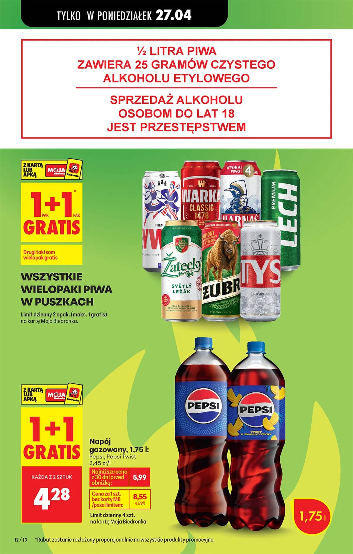 Biedronka - Biedronki niskie ceny P oferta od 27.04 28 puslapis