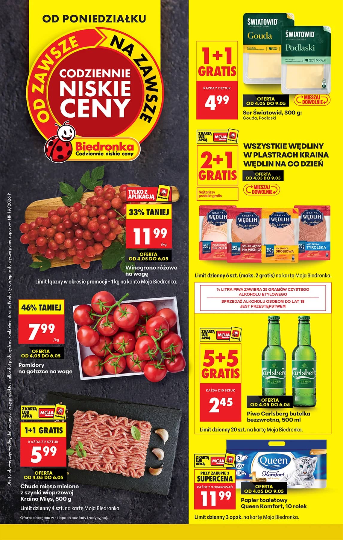 Biedronka - Codziennie niskie ceny P - oferta od 04.05 1 puslapis