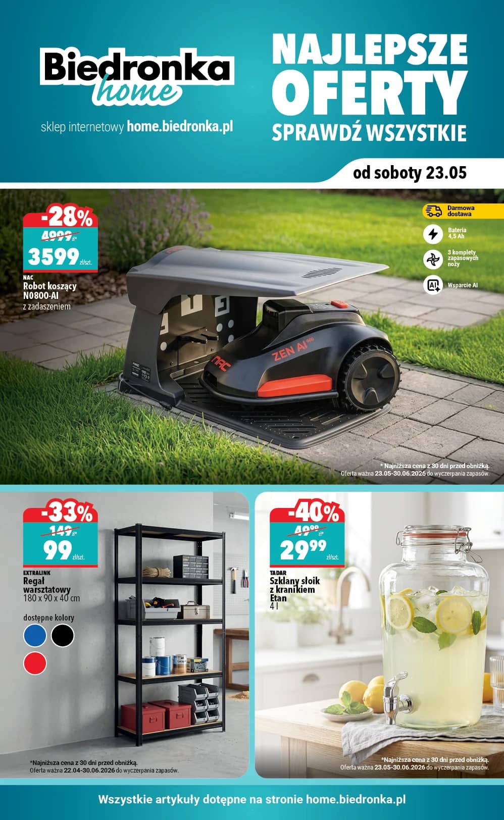 Biedronka - Biedronka Home - oferta od 23.05 1 puslapis
