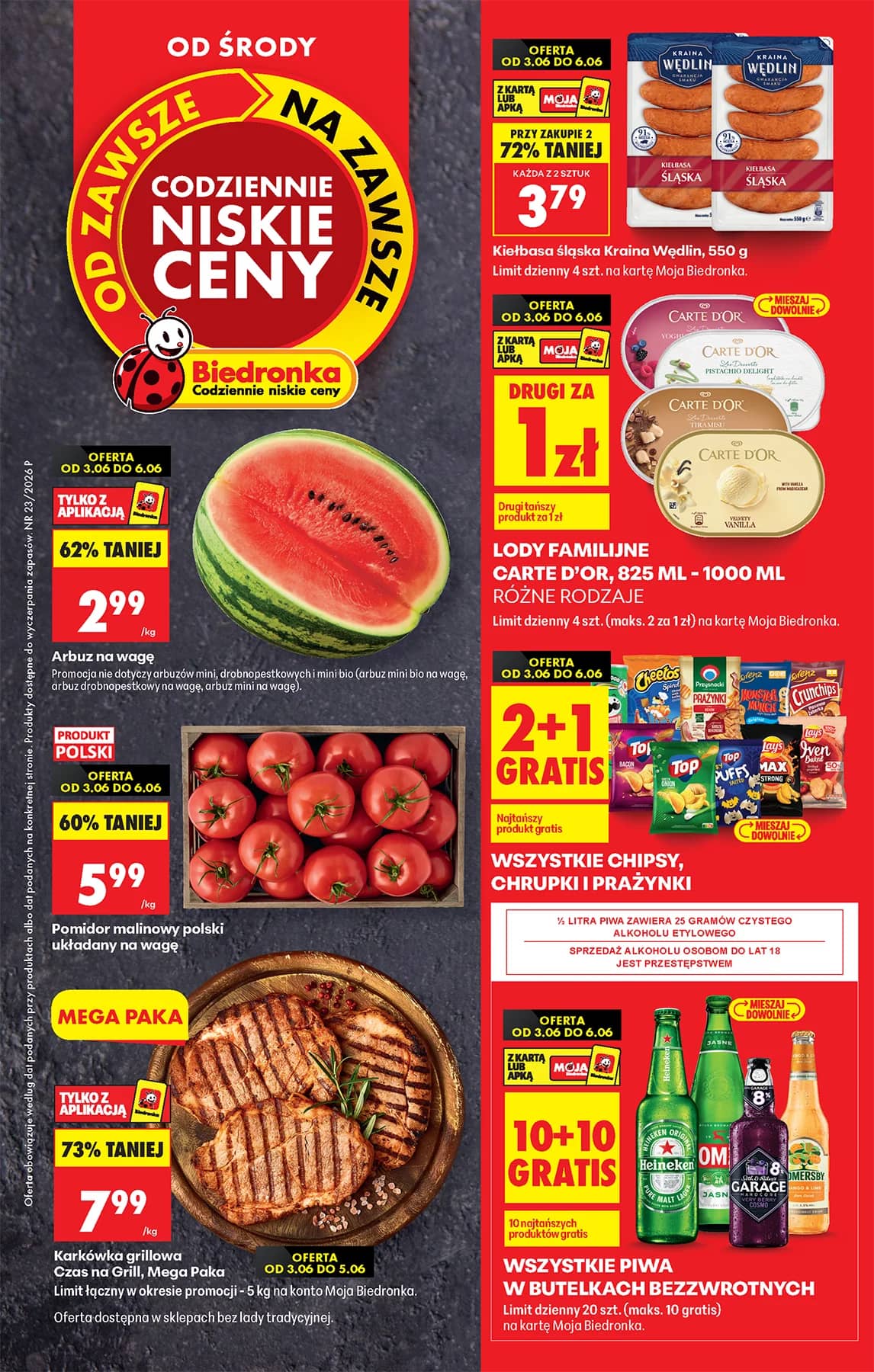 Biedronka - Codziennie niskie ceny P - oferta od 3.06 1 puslapis
