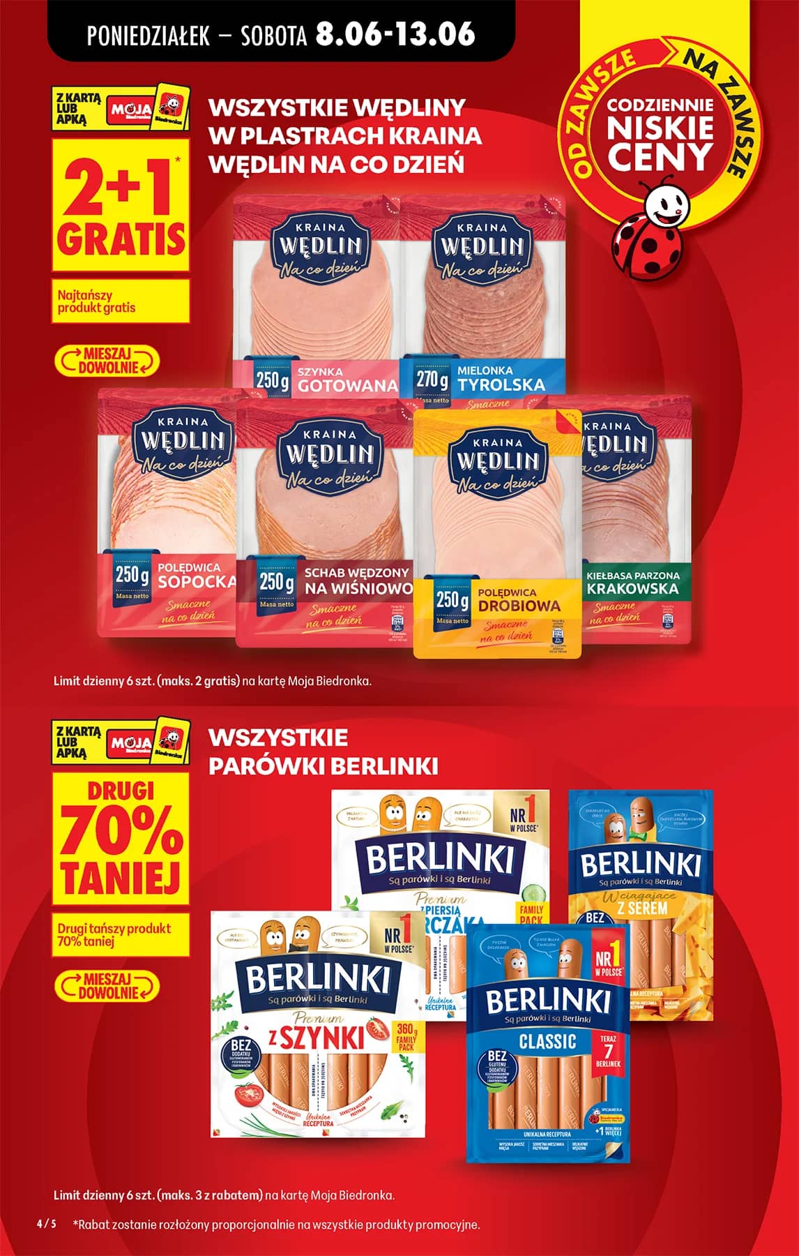 Biedronka - Codziennie niskie ceny P - oferta od 8.06 4 puslapis