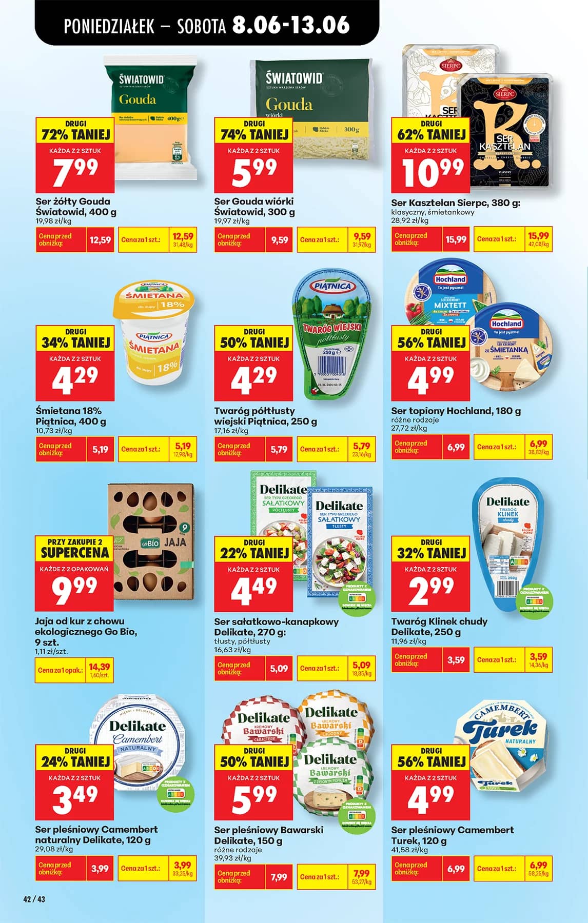 Biedronka - Codziennie niskie ceny P - oferta od 8.06 50 puslapis