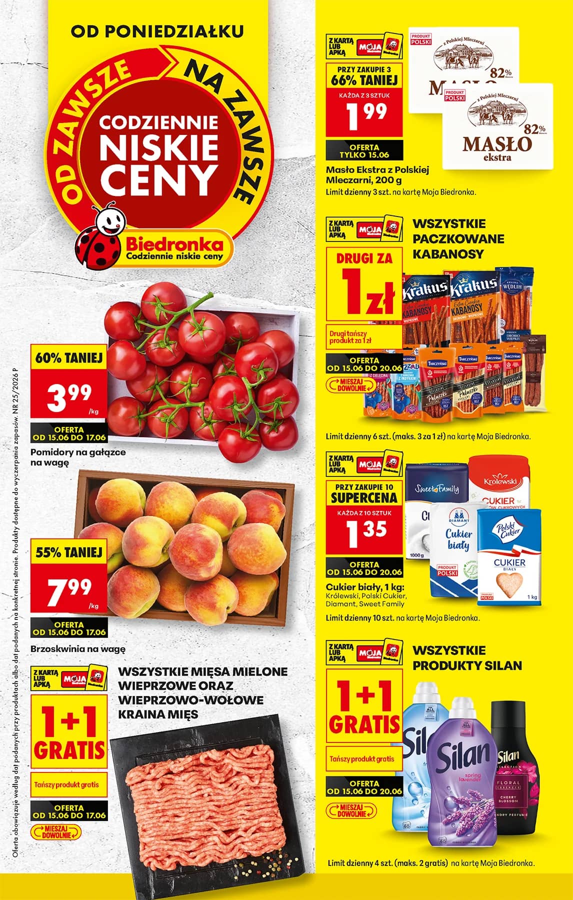 Biedronka - Codziennie niskie ceny P - oferta od 15.06 1 puslapis