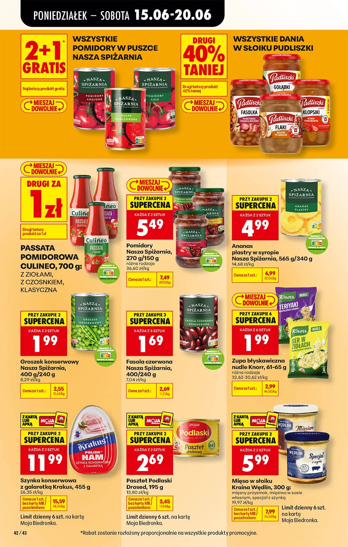 Biedronka - Codziennie niskie ceny P - oferta od 15.06 58 puslapis
