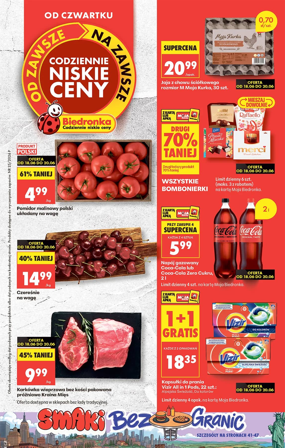 Biedronka - Codziennie niskie ceny P - oferta od 18.06 1 puslapis