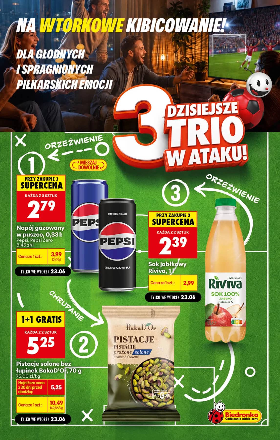 Biedronka - Football - oferta od 23.06 1 puslapis