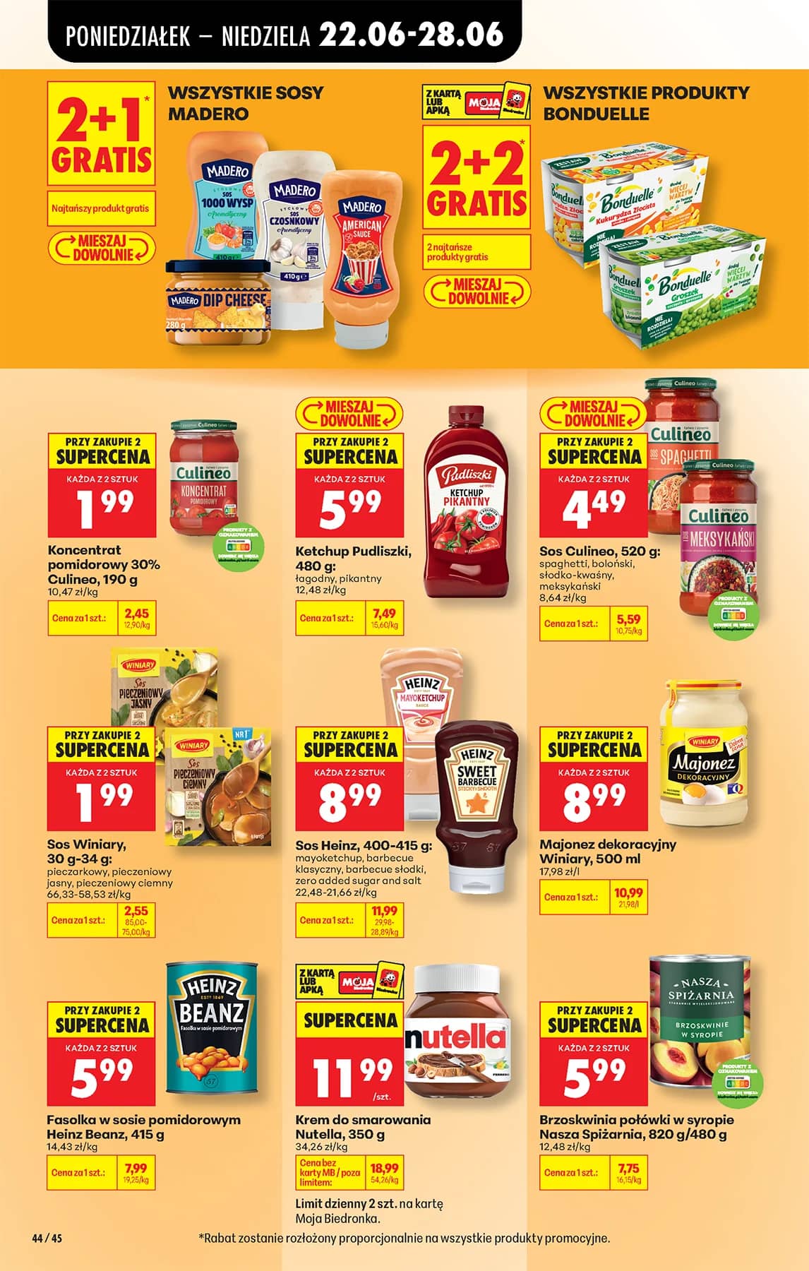 Biedronka - Codziennie niskie ceny P - oferta od 22.06 66 puslapis