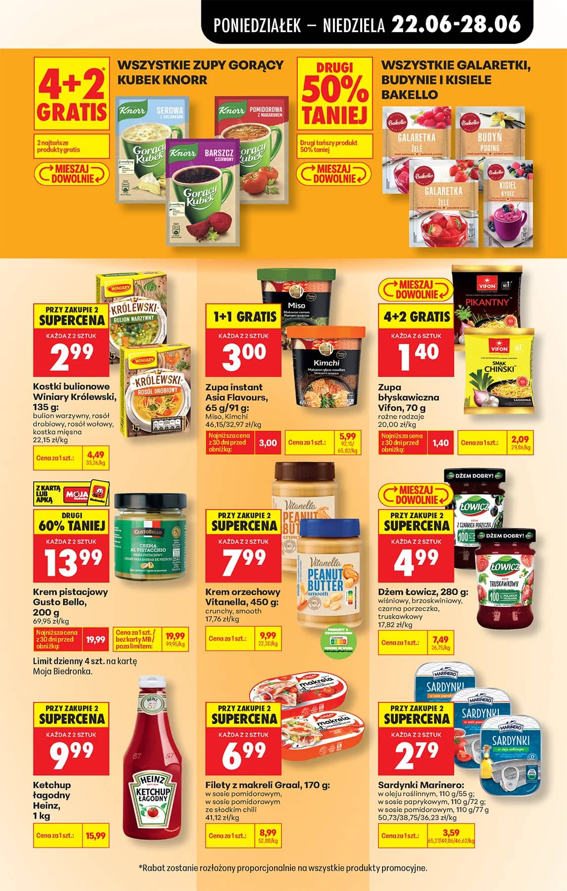 Biedronka - Codziennie niskie ceny P - oferta od 22.06 67 puslapis