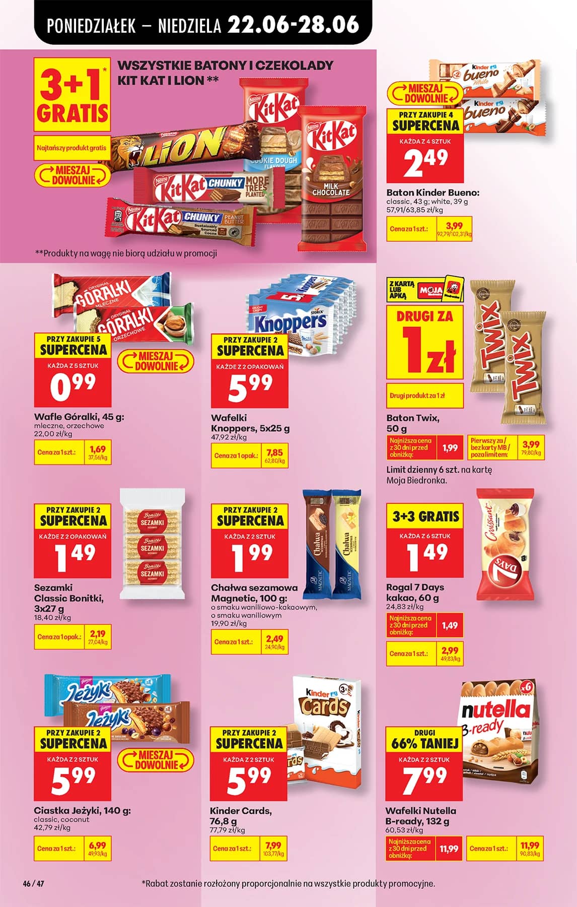 Biedronka - Codziennie niskie ceny P - oferta od 22.06 70 puslapis