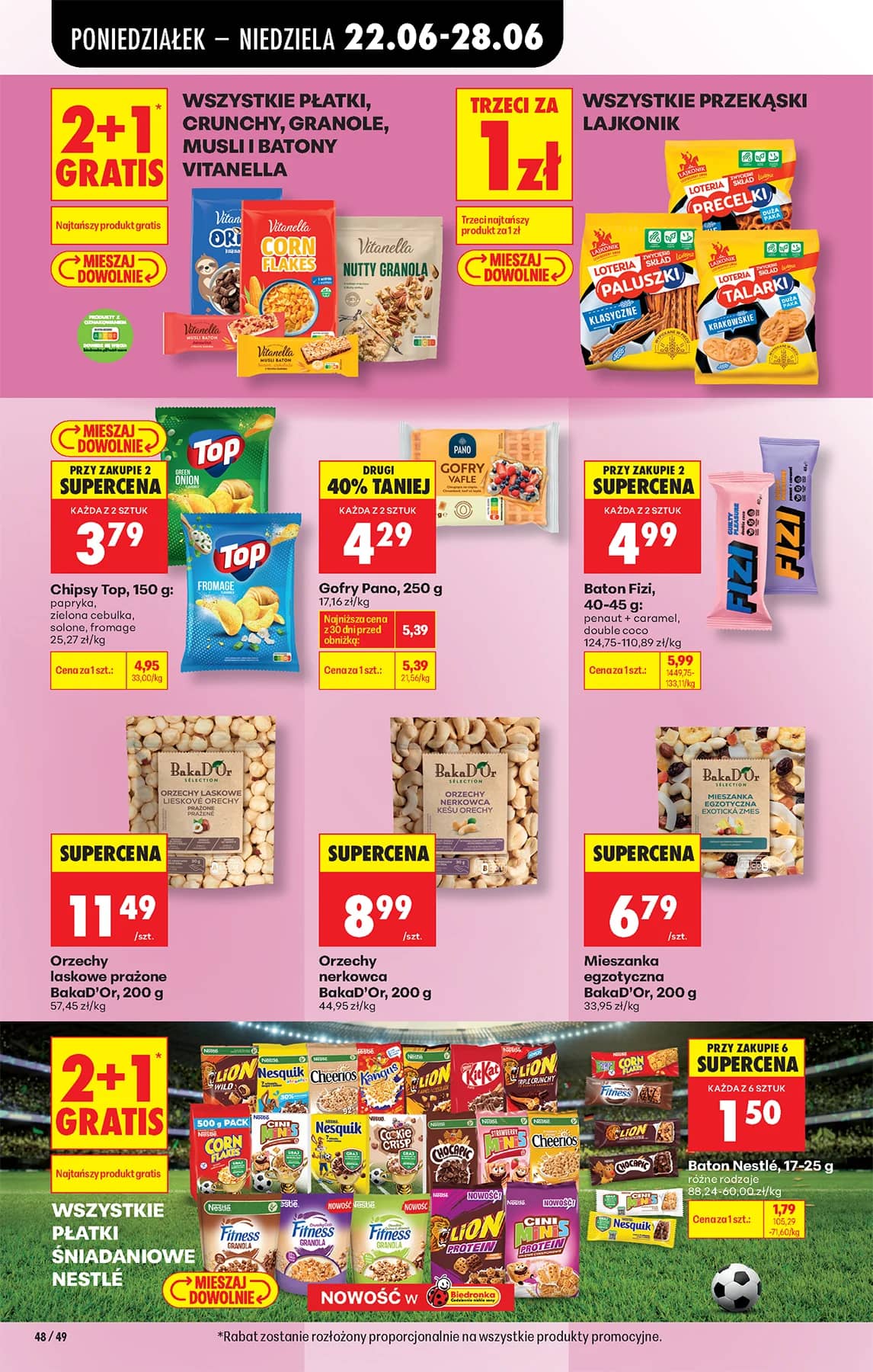 Biedronka - Codziennie niskie ceny P - oferta od 22.06 74 puslapis