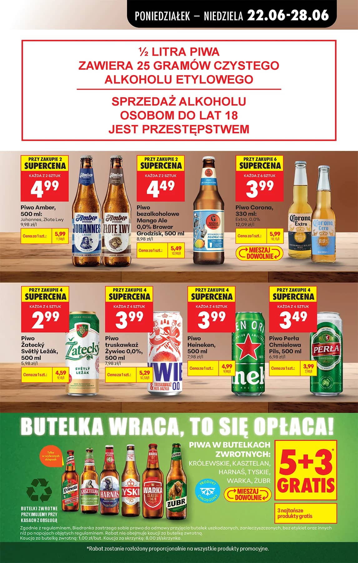 Biedronka - Codziennie niskie ceny P - oferta od 22.06 85 puslapis