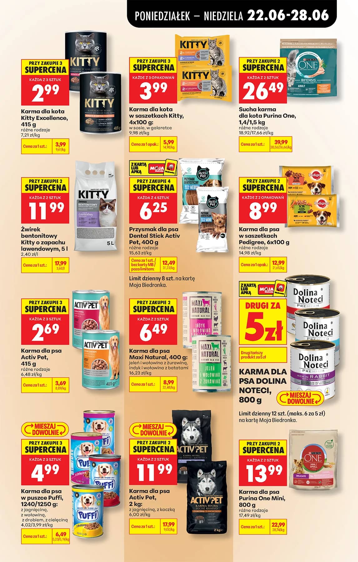 Biedronka - Codziennie niskie ceny P - oferta od 22.06 97 puslapis
