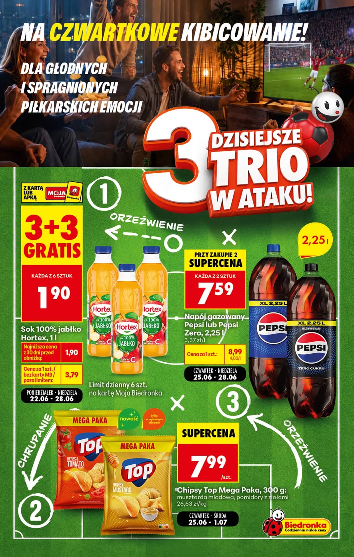 Biedronka - Football - oferta od 25.06 1 puslapis