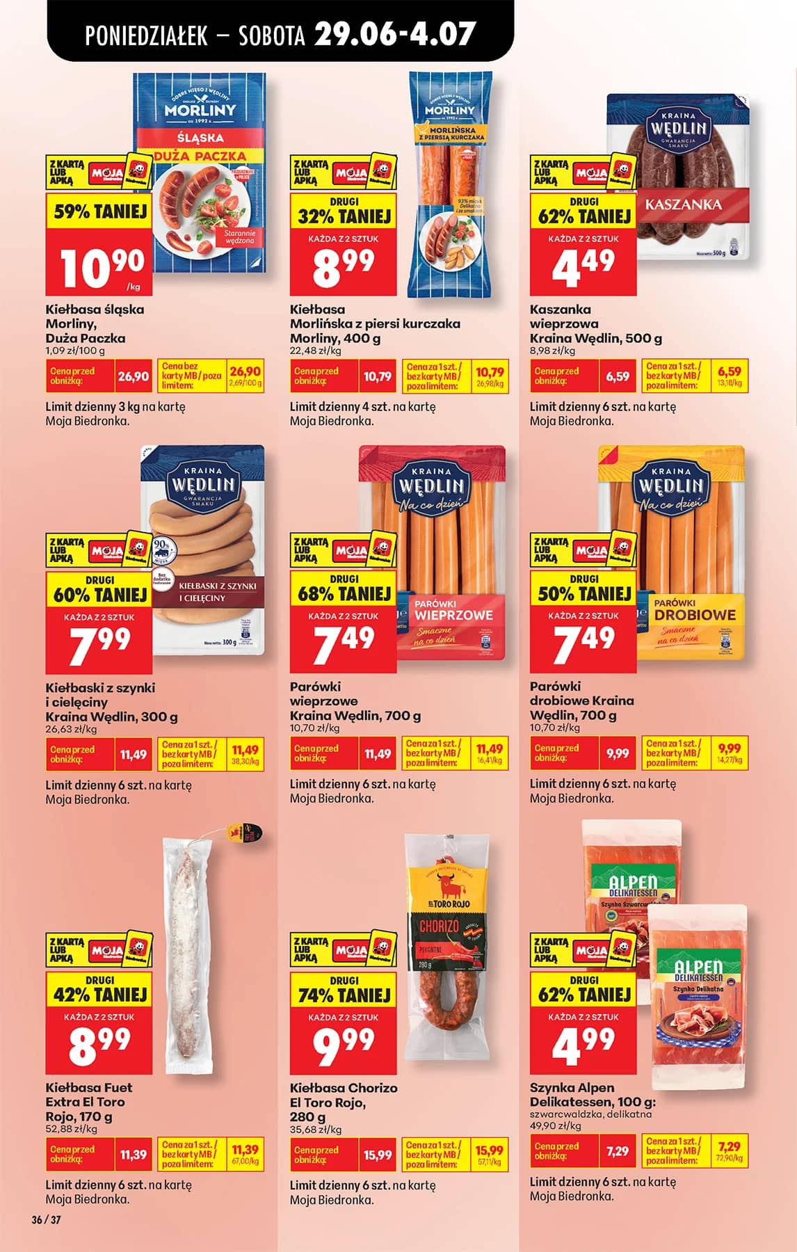 Biedronka - Codziennie niskie ceny P - oferta od 29.06 50 puslapis