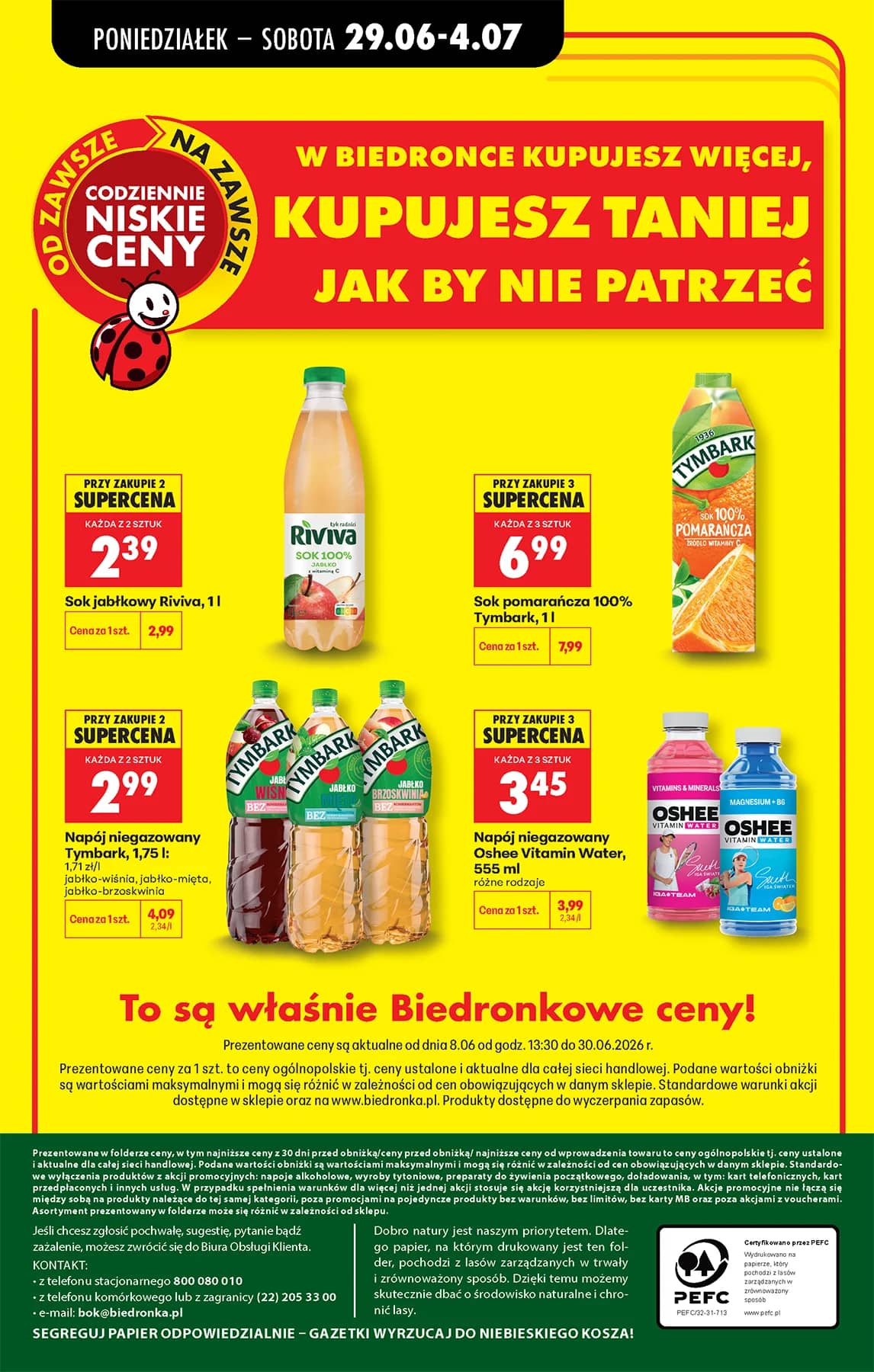Biedronka - Codziennie niskie ceny P - oferta od 29.06 85 puslapis