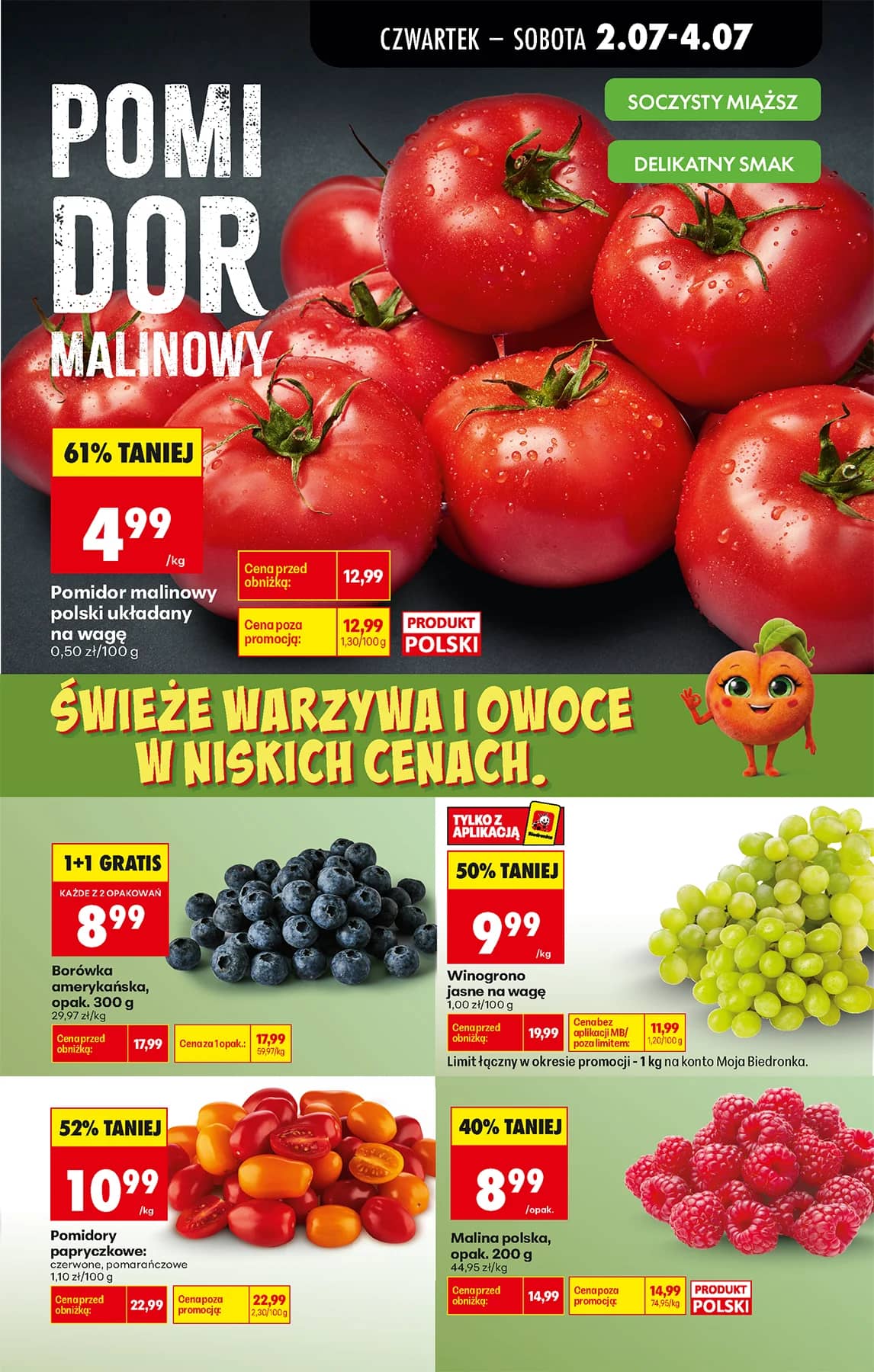 Biedronka - Codziennie niskie ceny P - oferta od 02.07 19 puslapis