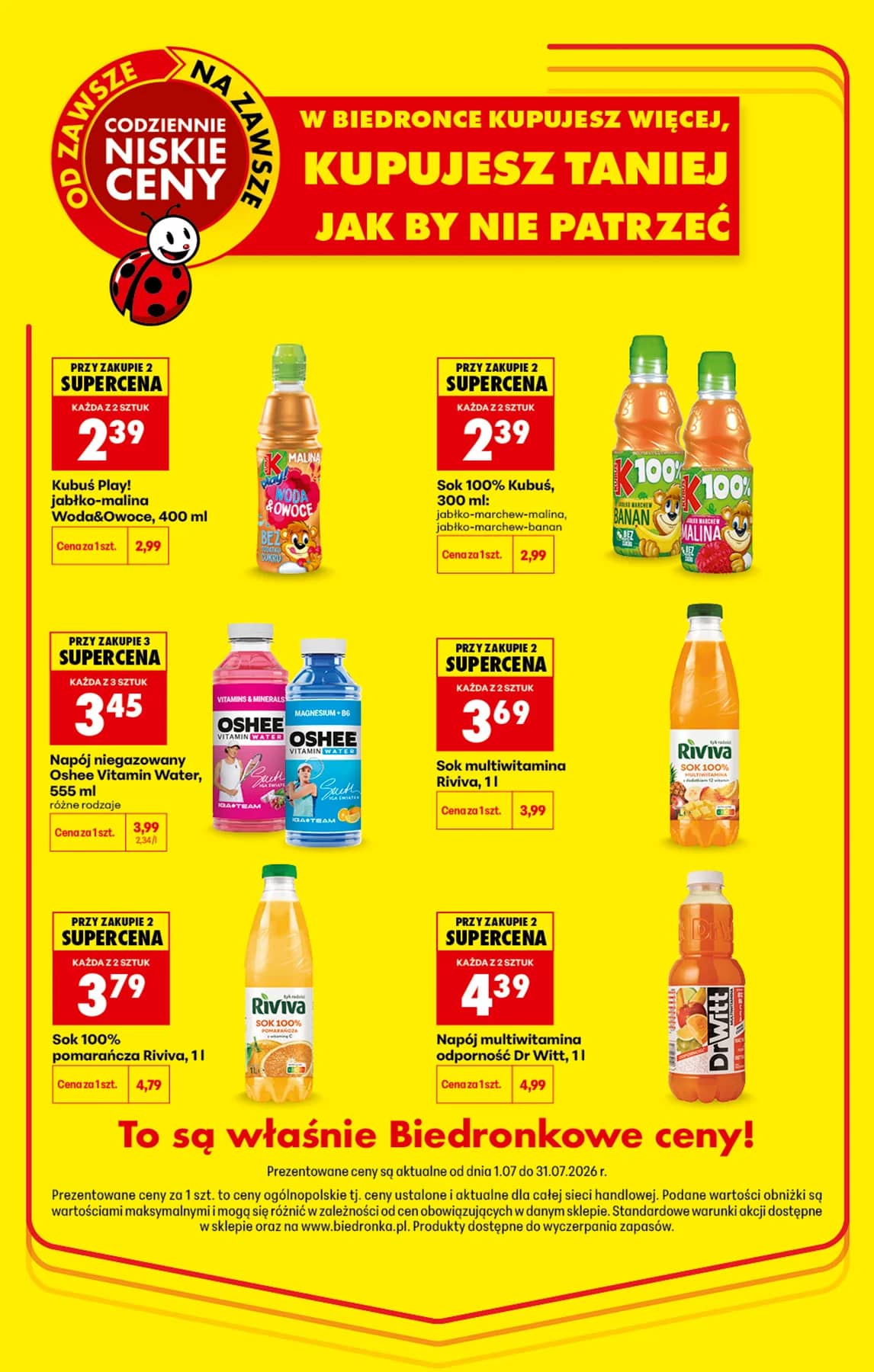 Biedronka - Codziennie niskie ceny P - oferta od 13.07 29 puslapis