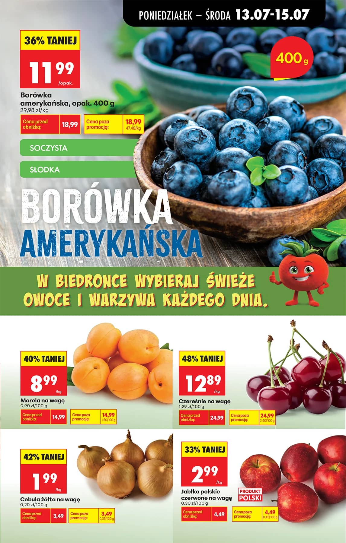 Biedronka - Codziennie niskie ceny P - oferta od 13.07 43 puslapis