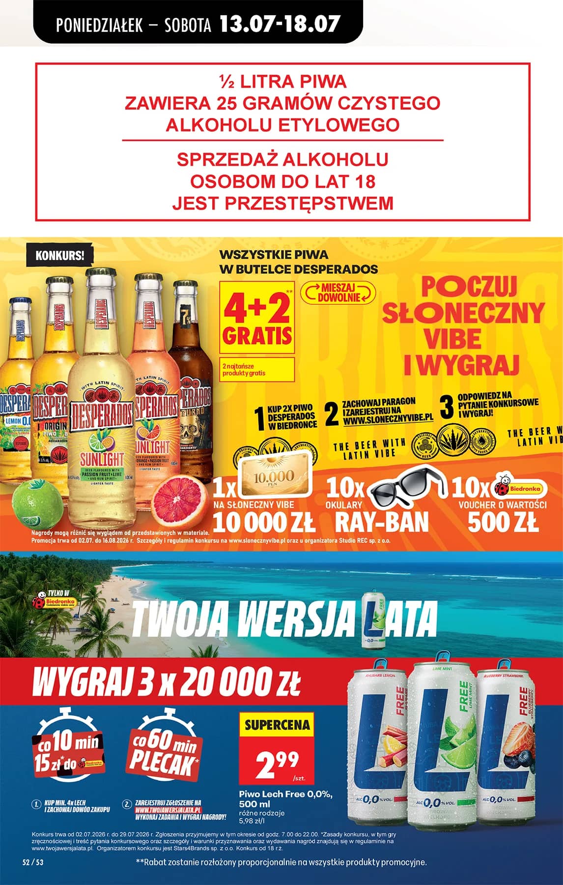 Biedronka - Codziennie niskie ceny P - oferta od 13.07 86 puslapis