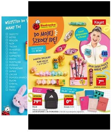 Biedronka - Do mojej szkoły idę - oferta od 20.07 2026-07-20 – 2026-07-31