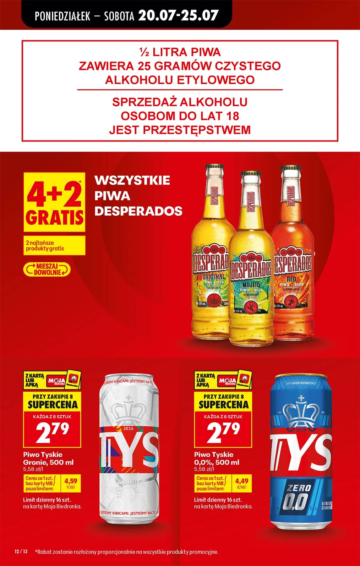 Biedronka - Codziennie niskie ceny P - oferta od 20.07 16 puslapis