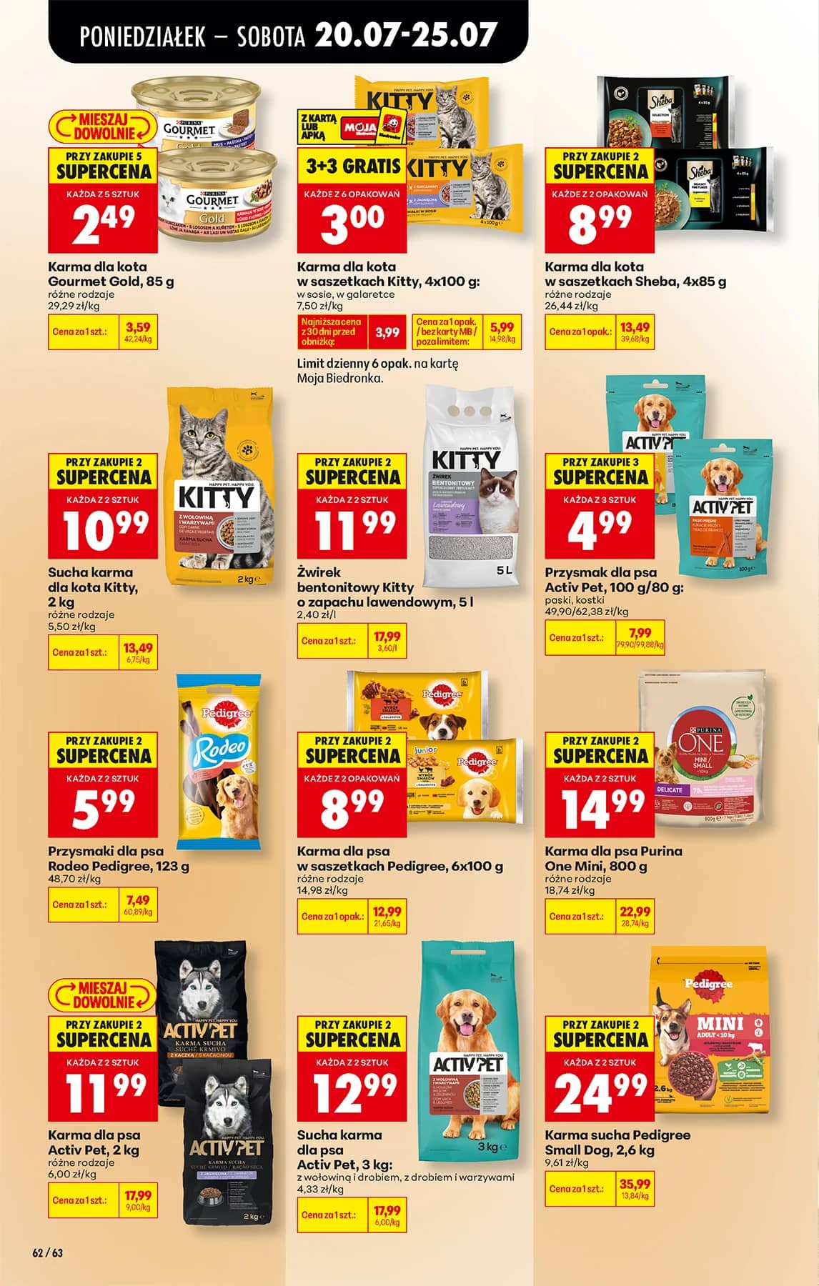 Biedronka - Codziennie niskie ceny P - oferta od 20.07 84 puslapis