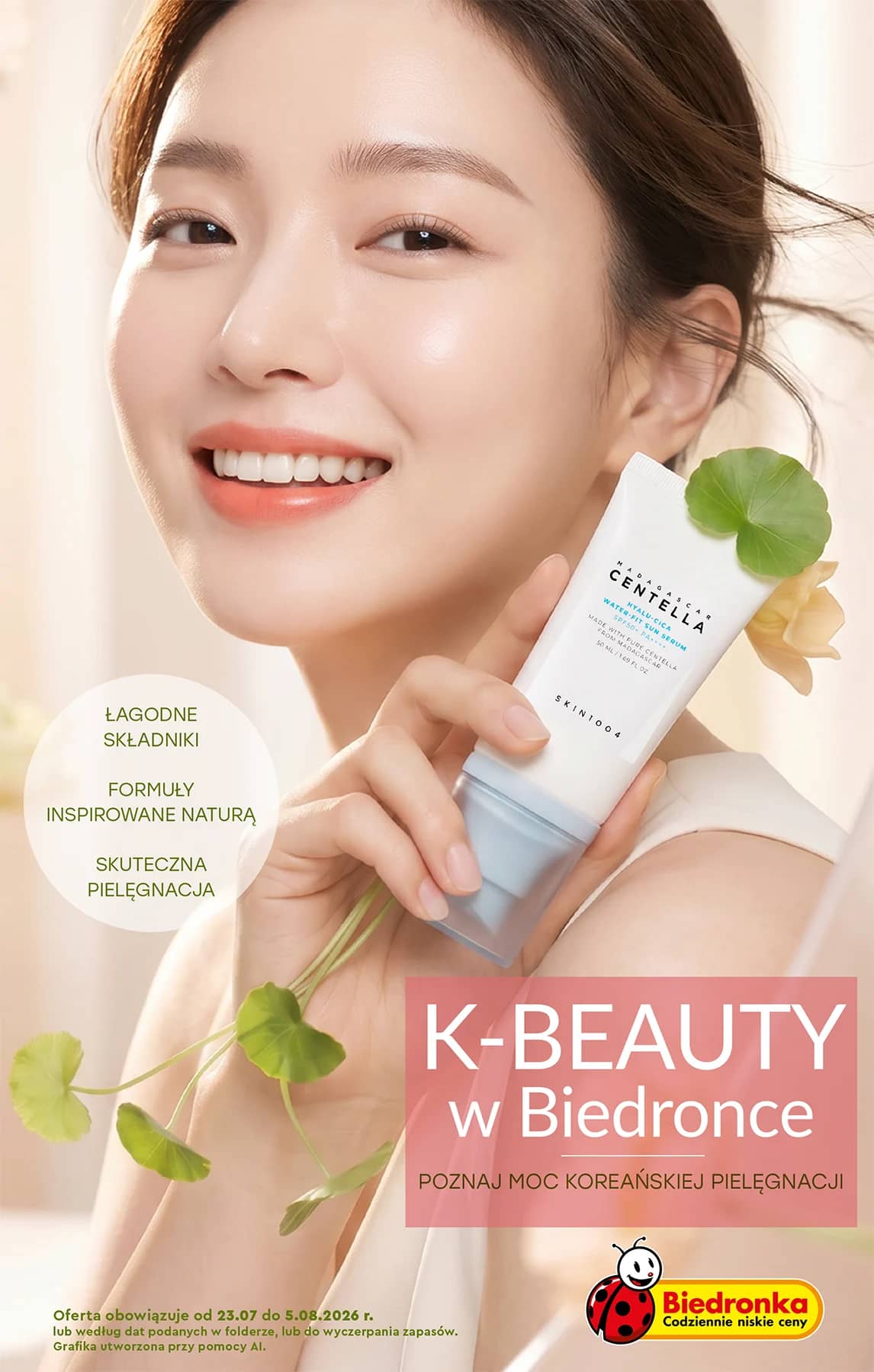 Biedronka - K- Beauty - oferta od 23.07 1 puslapis