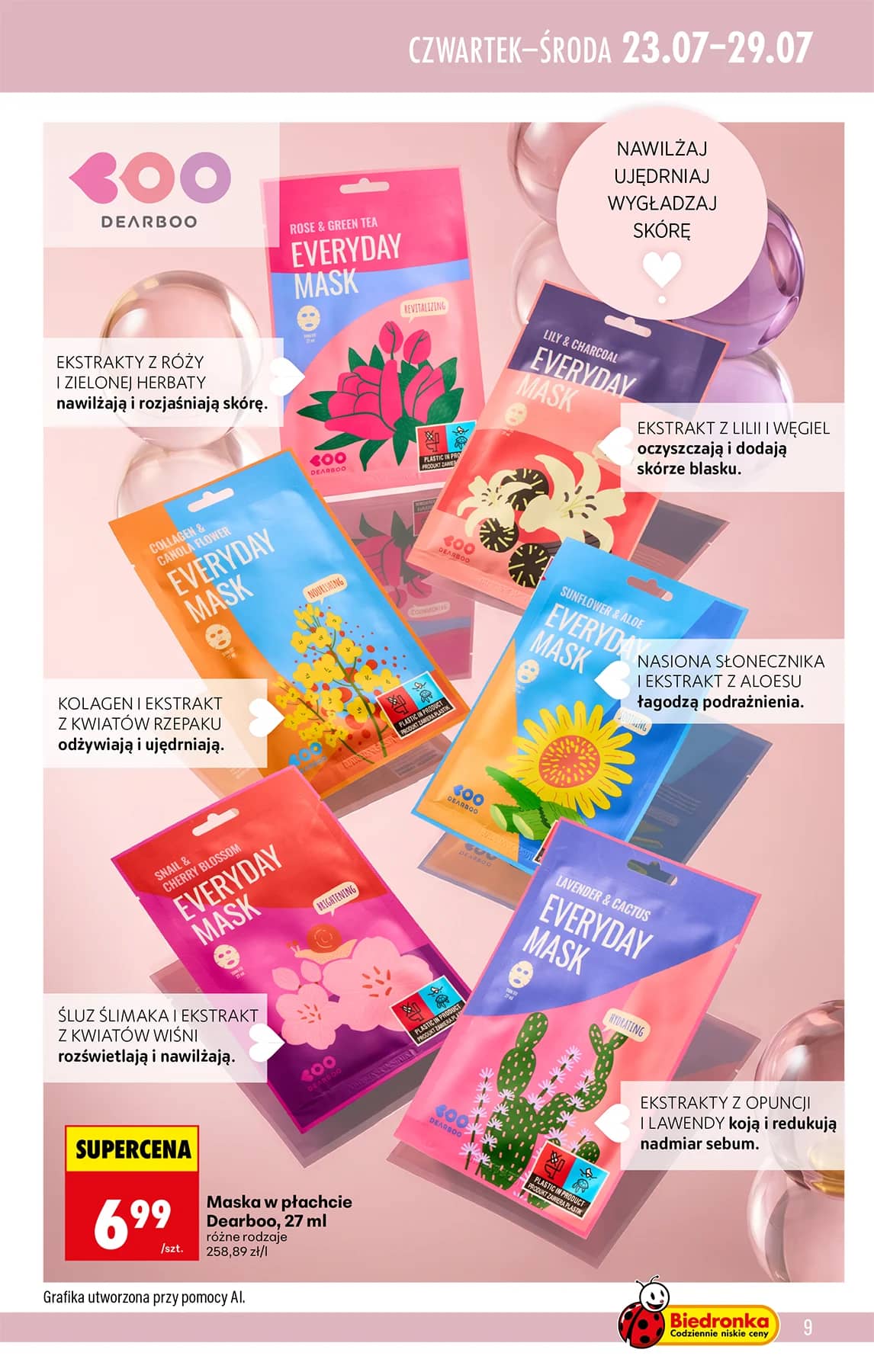 Biedronka - K- Beauty - oferta od 23.07 9 puslapis