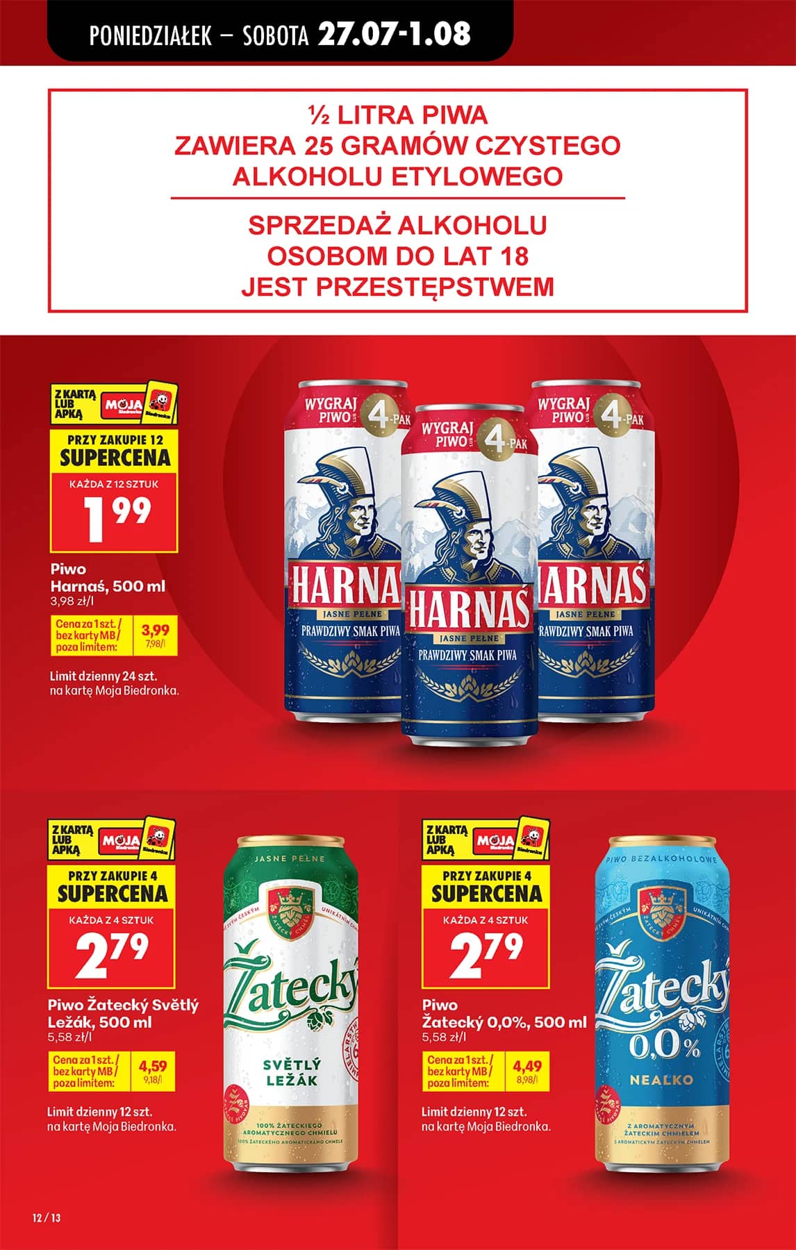 Biedronka - Codziennie niskie ceny P - oferta od 27.07 16 puslapis