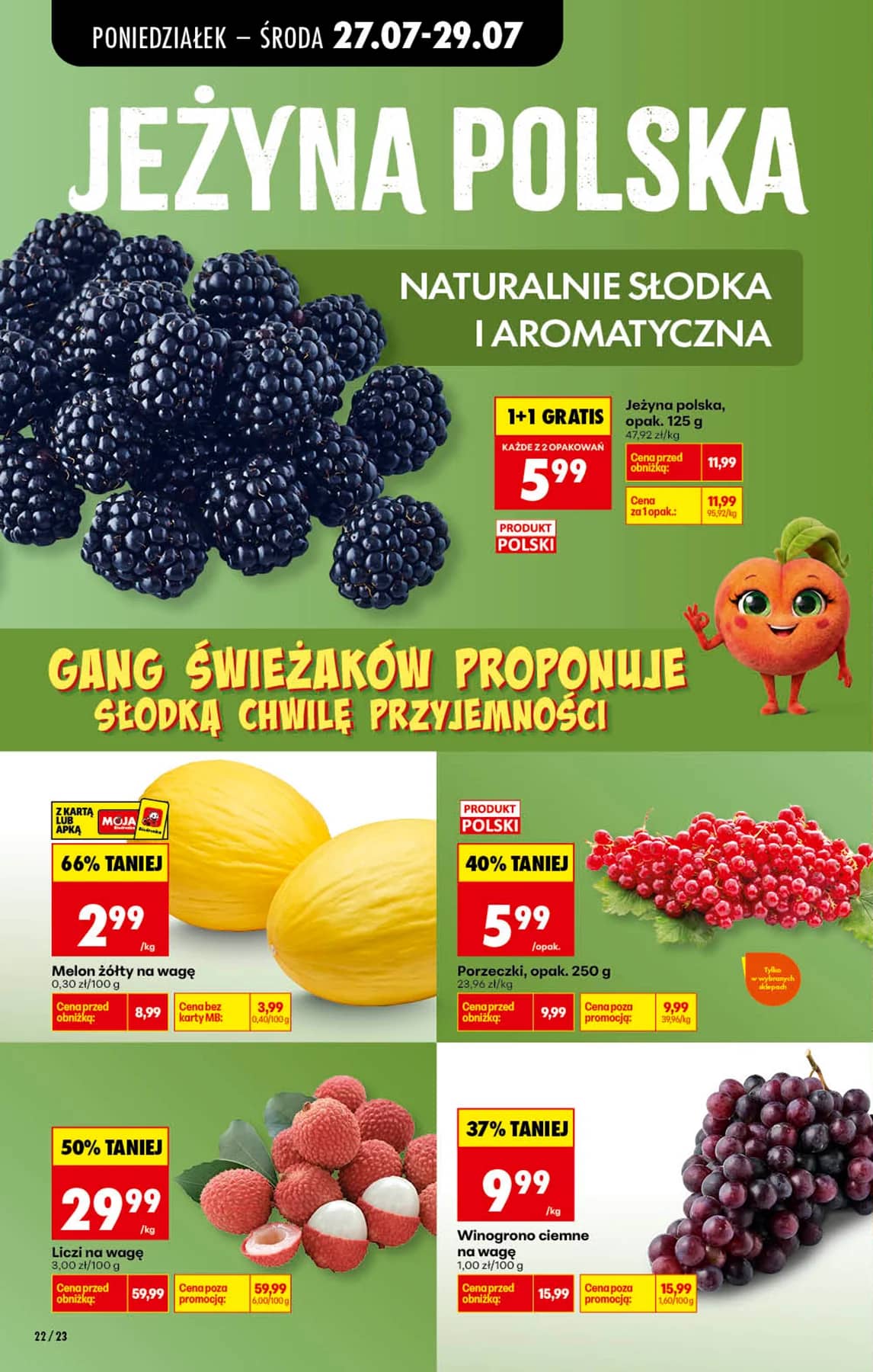 Biedronka - Codziennie niskie ceny P - oferta od 27.07 24 puslapis